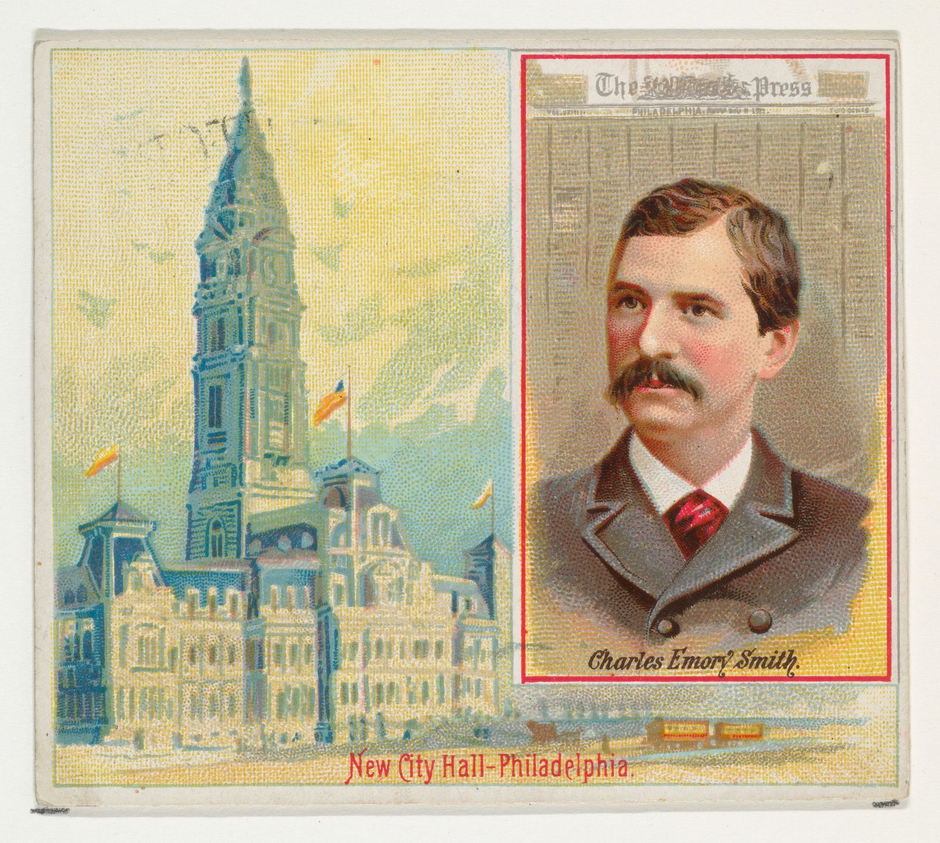 Charles Emory Smith, The Philadelphia Press, from the American Editors series (N35) for Allen & Ginter Cigarettes by Allen & Ginter