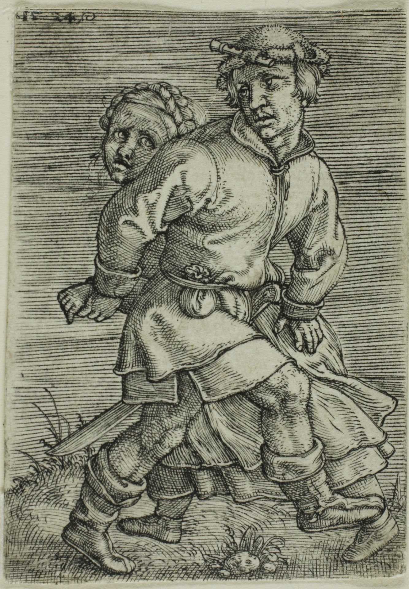 Peasant Couple Dancing by Barthel Beham