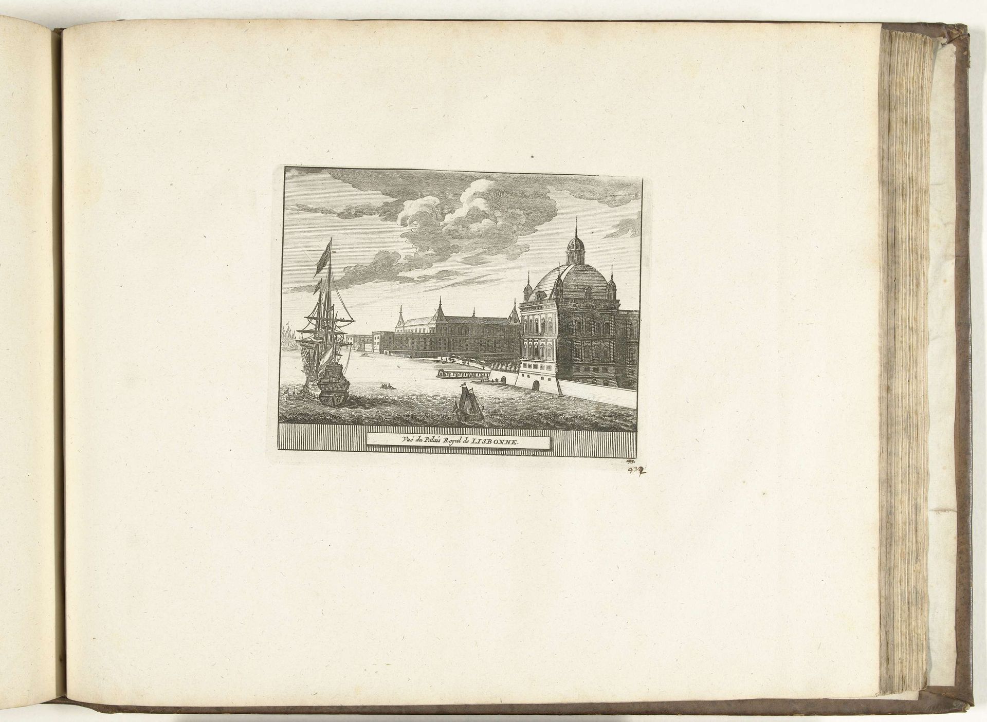 Het Ribeira Paleis te Lissabon, 1726 by Anonymous