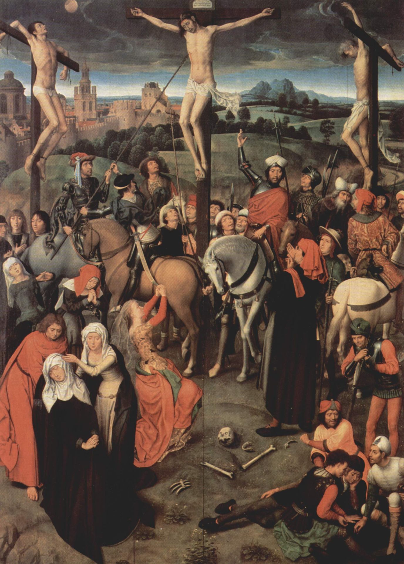 Altar triptych from the Lübeck Cathedral (detail) by Hans Memling