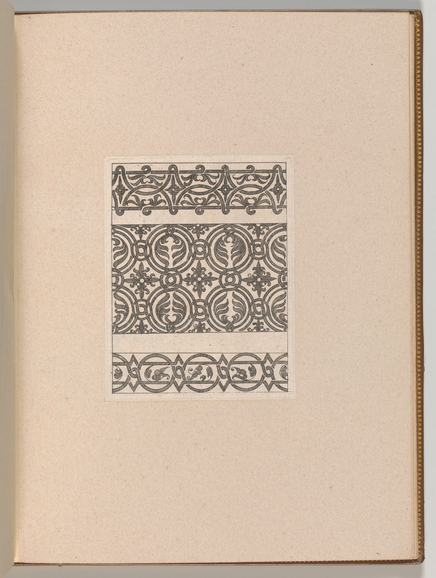 Copies after the 'Livre contenant passement de moresques' (plate 15) by Jacques Androuet Du Cerceau