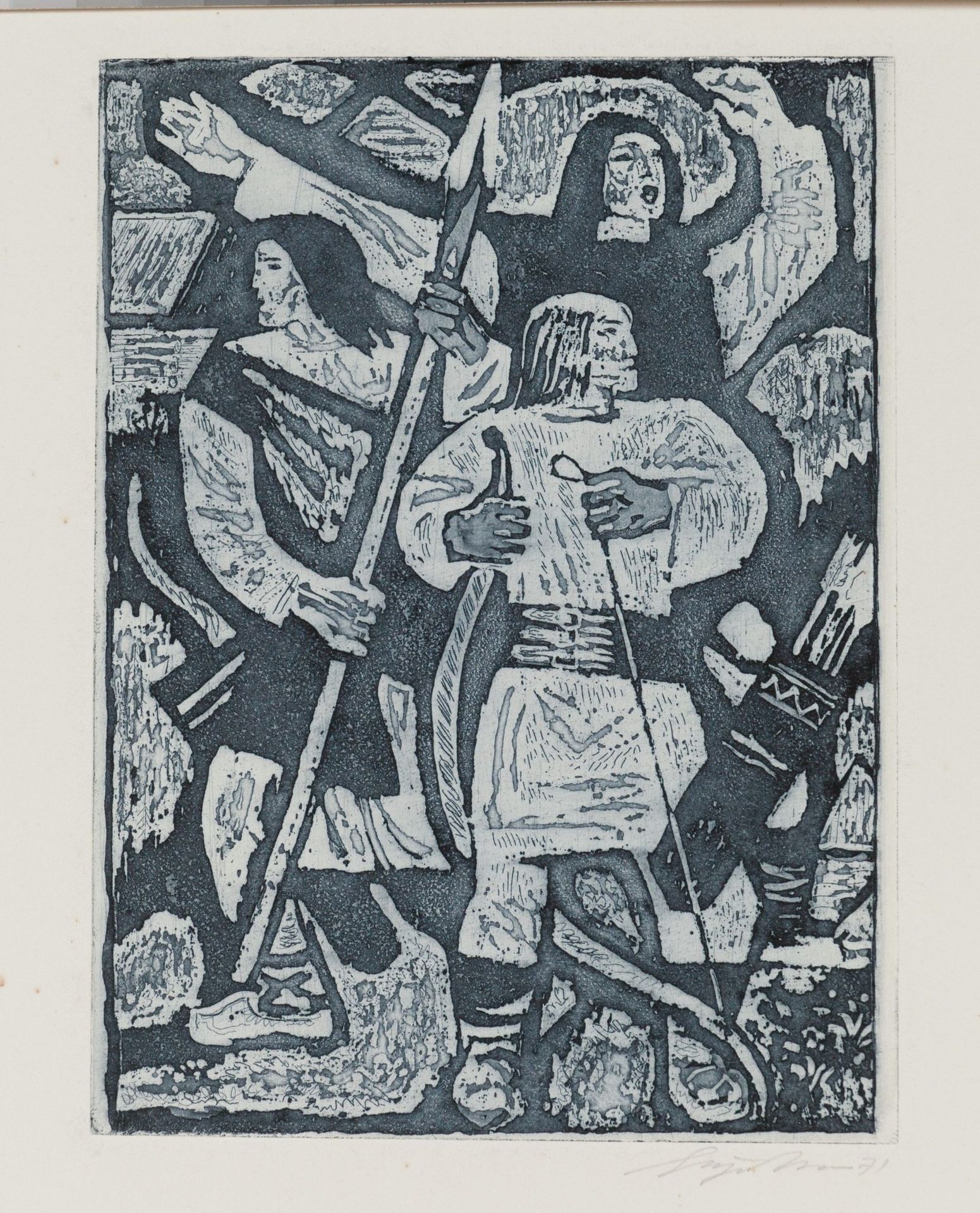 Illustration To "Zahar Berkut" by Georgyi Yakutovytch