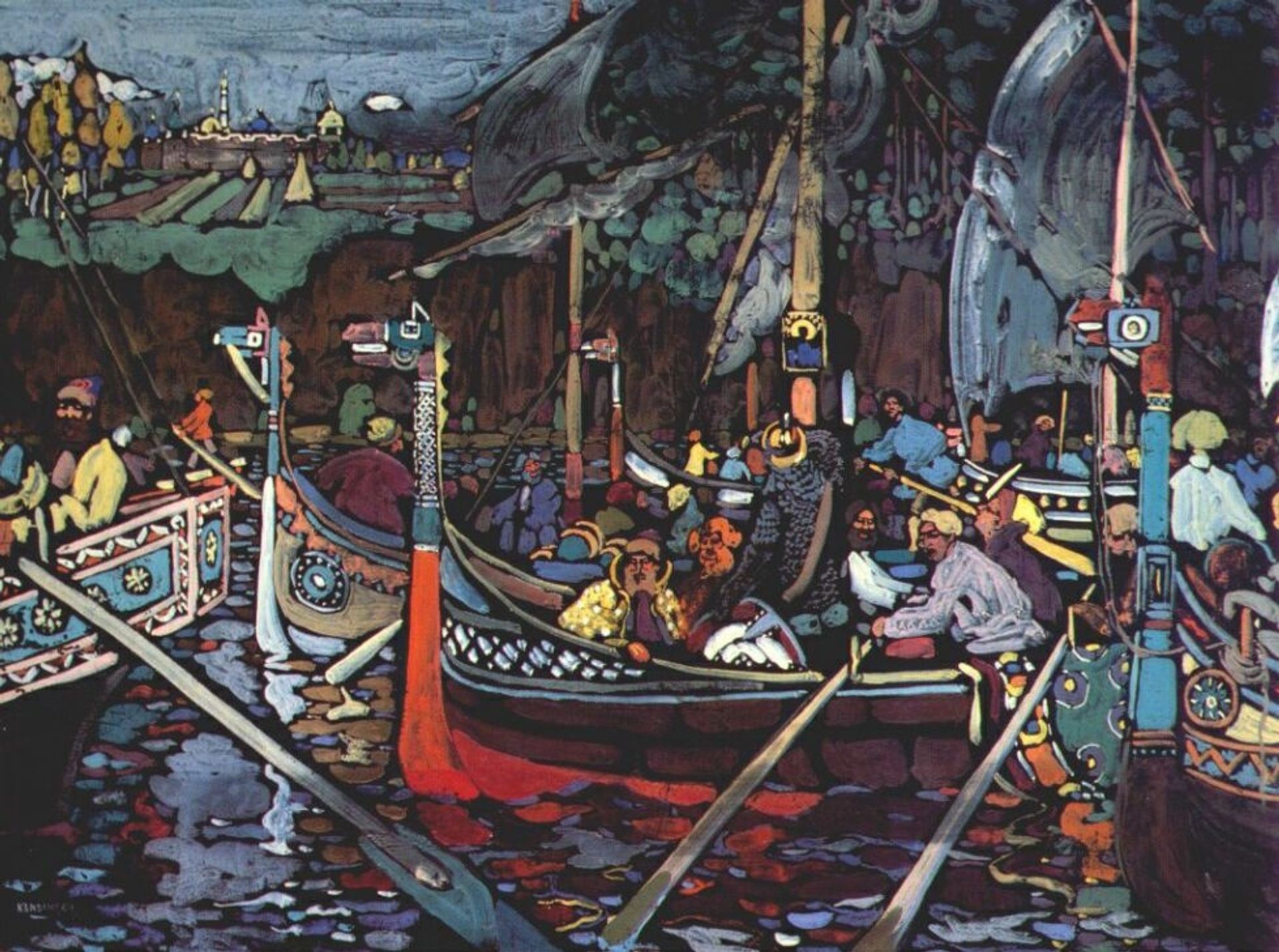 Volga song by Wassily Kandinsky