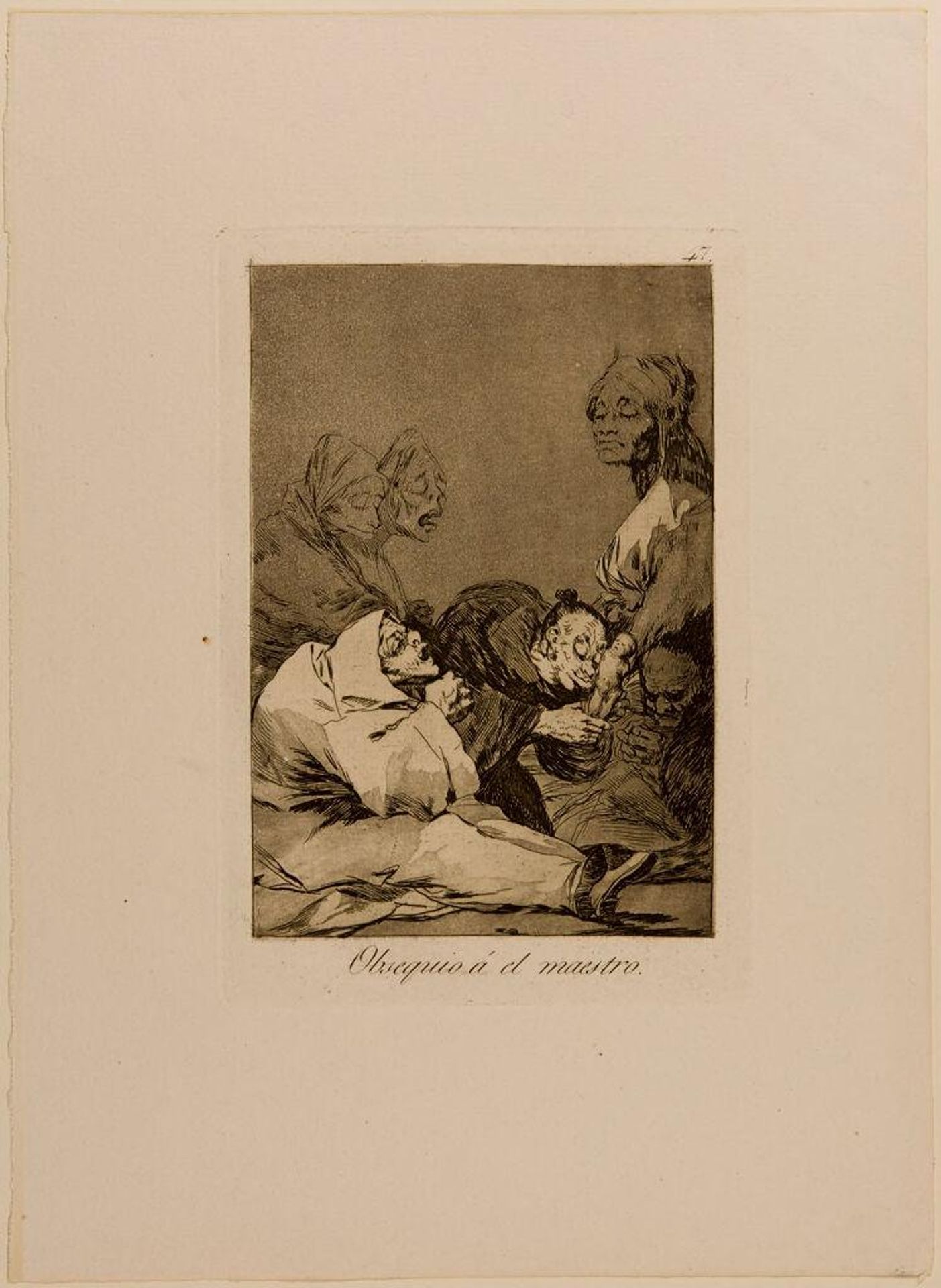 An Offering to the Master by Francisco JosÃ© de Goya y Lucientes