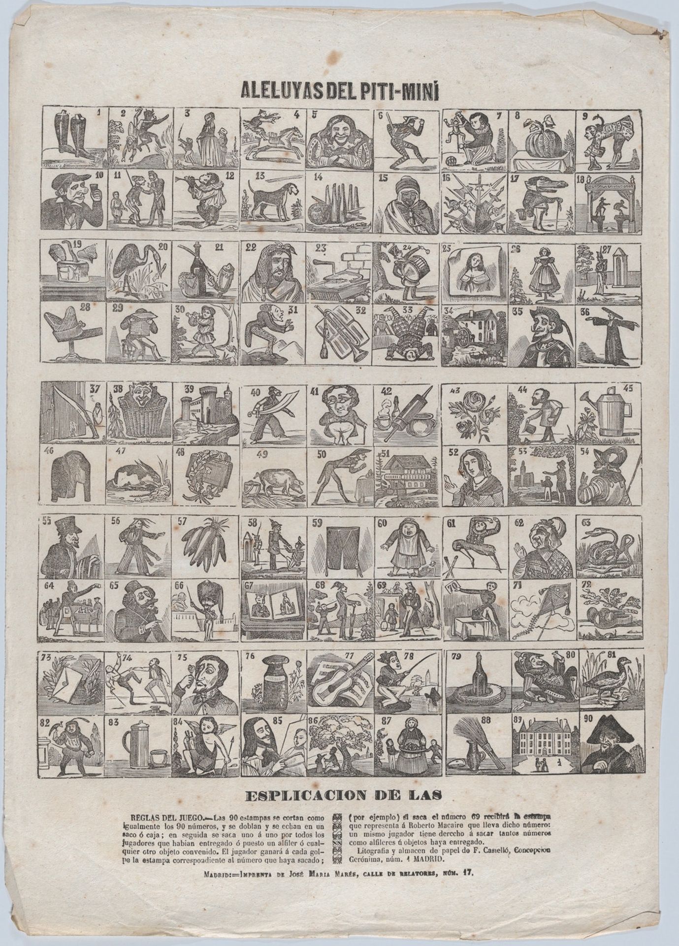 Game of Piti-Miní (trivia) by José María Marés