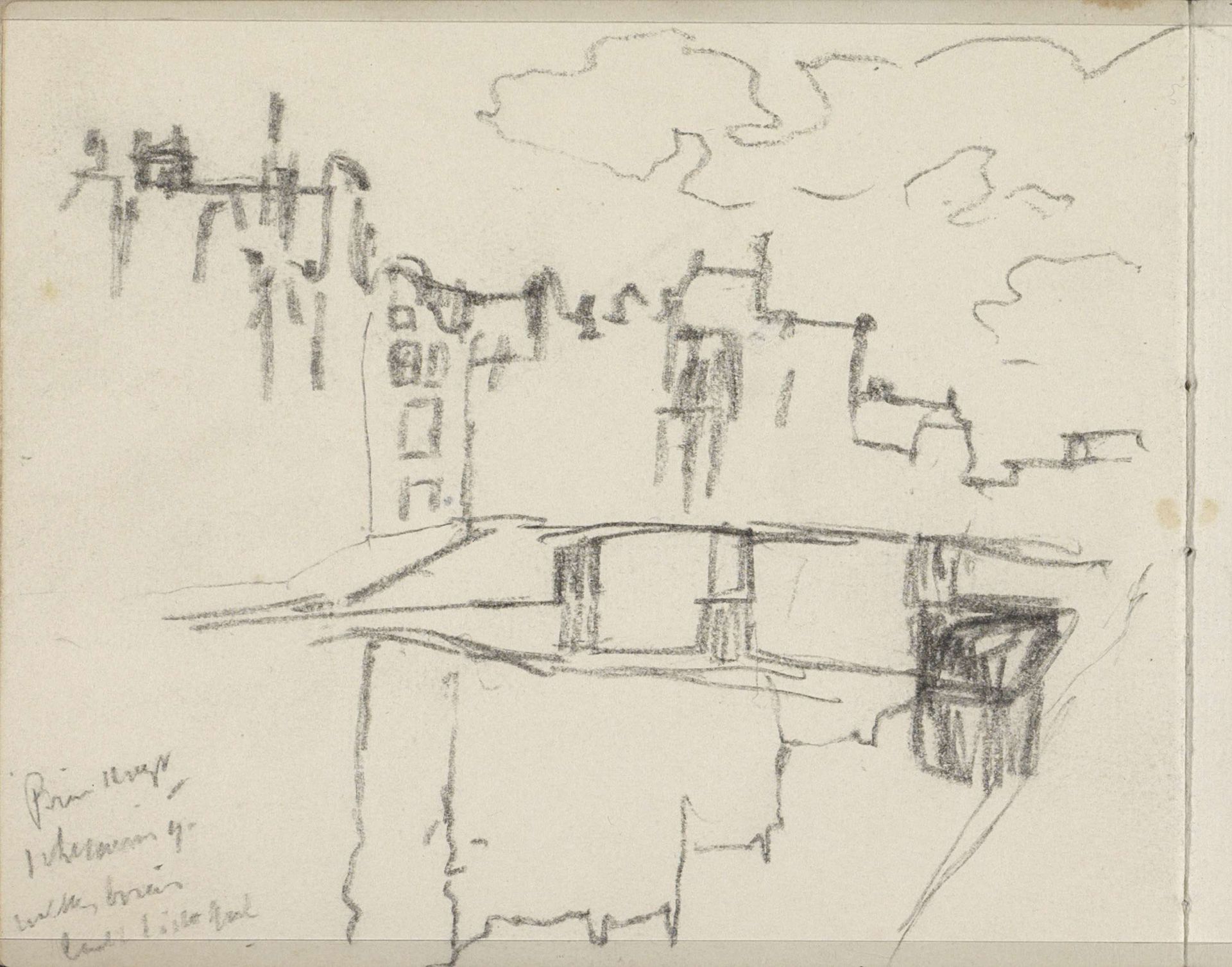 Brug over de Prinsengracht te Amsterdam, ter hoogte van de Elandsgracht by George Hendrik Breitner