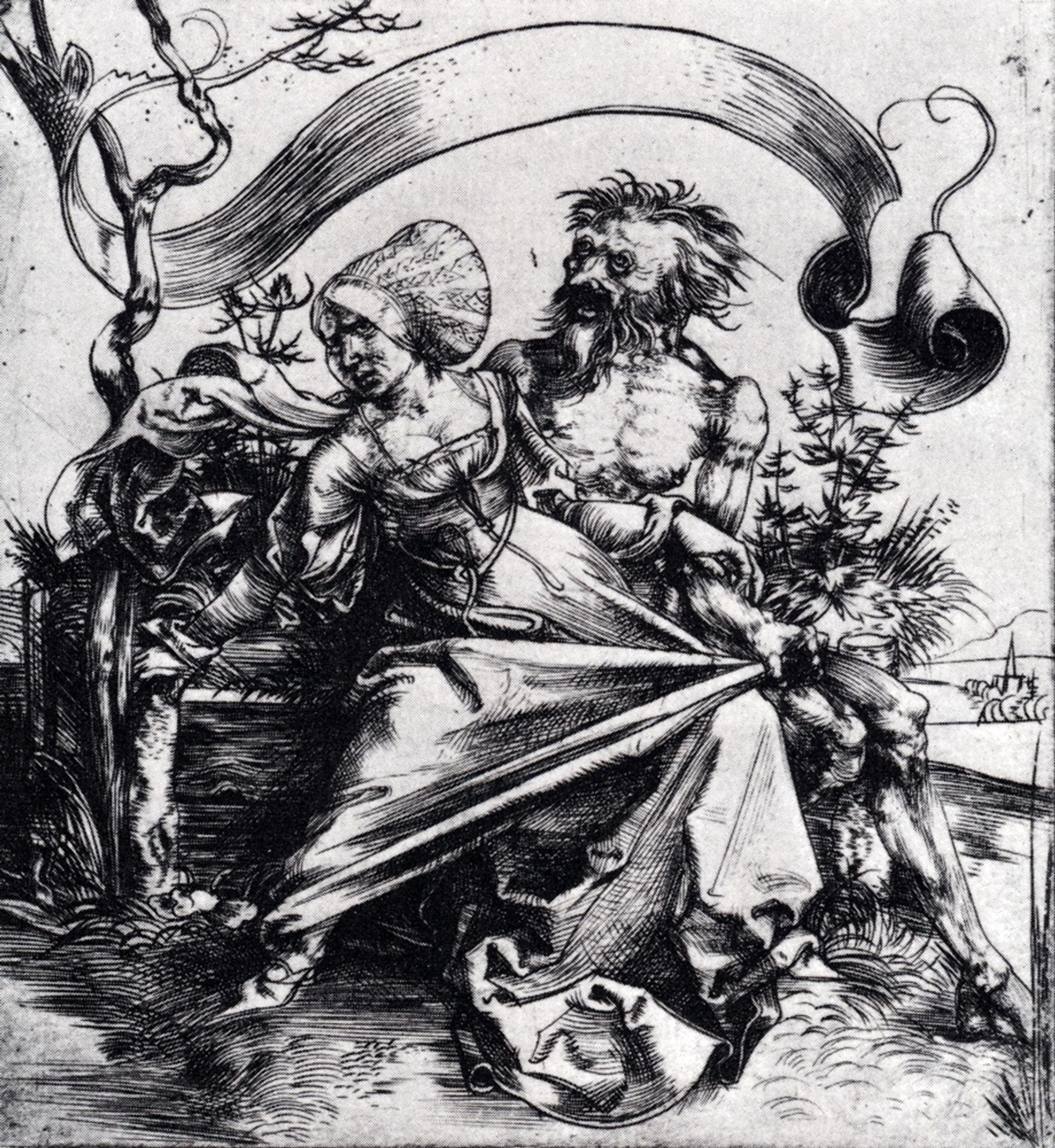 Young Woman Attacked By Death by Albrecht Durer