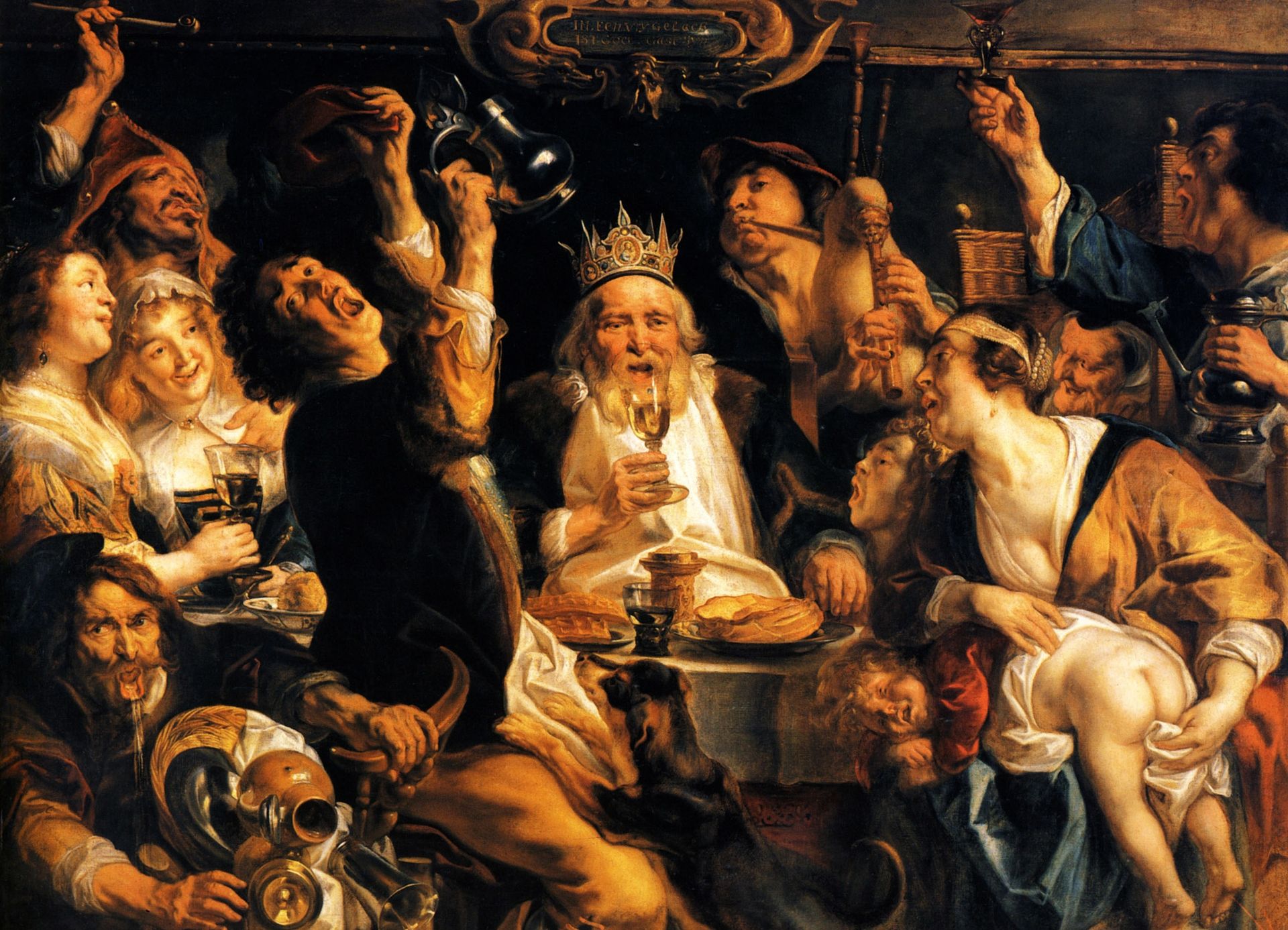 The King Drinks by Jacob Jordaens