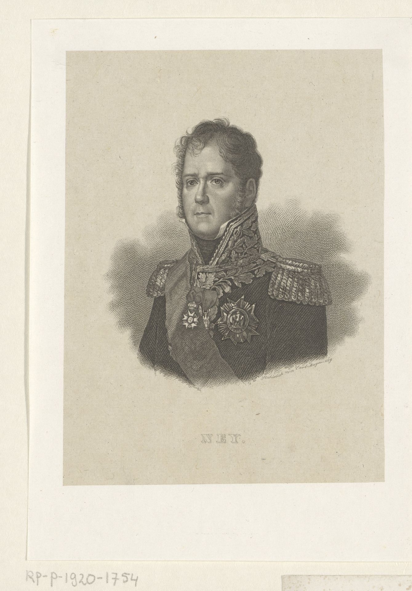 Portret van Michel Ney by Carl Mayer