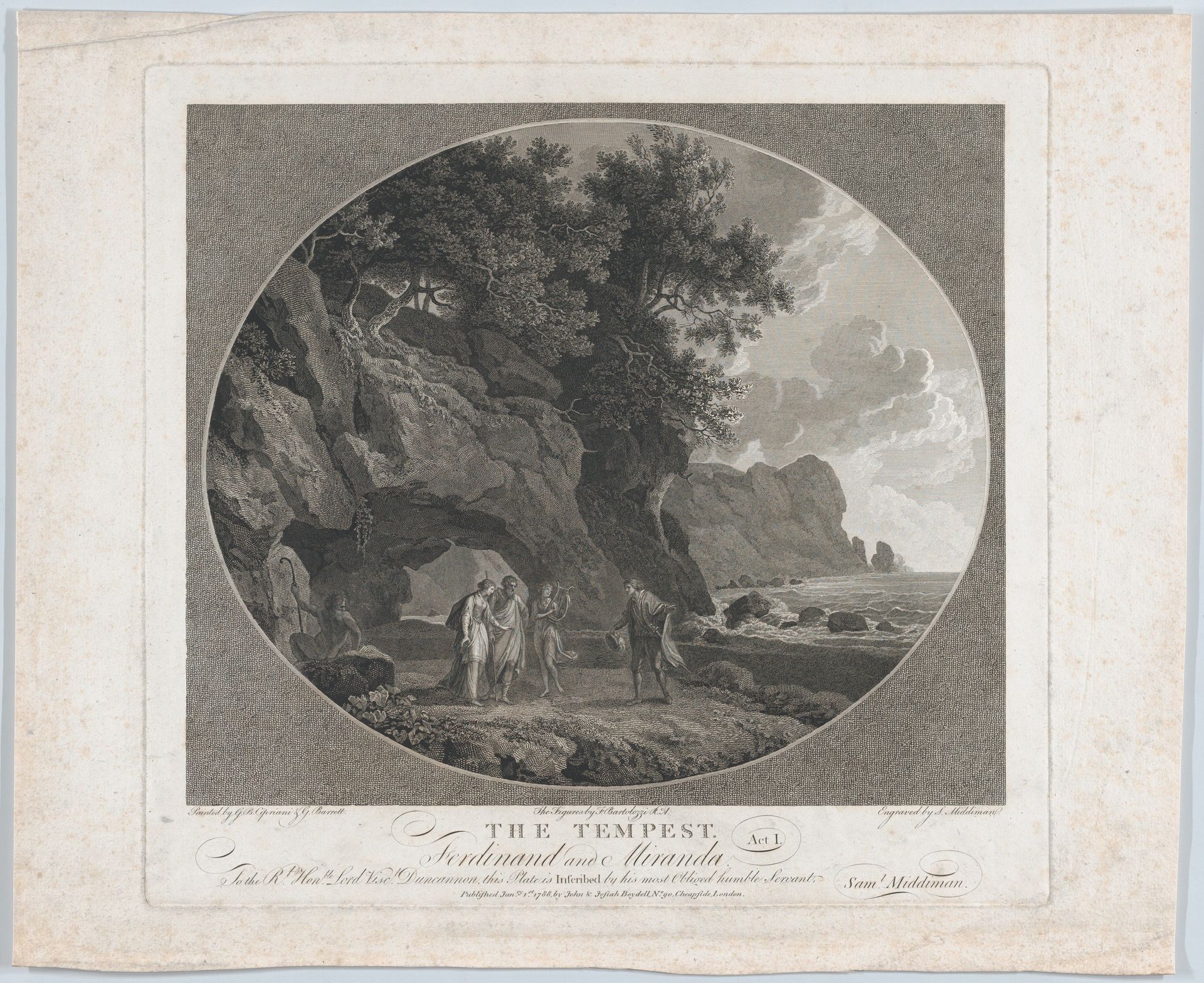 The Tempest, Act I: Ferdinand and Miranda by Samuel Middiman