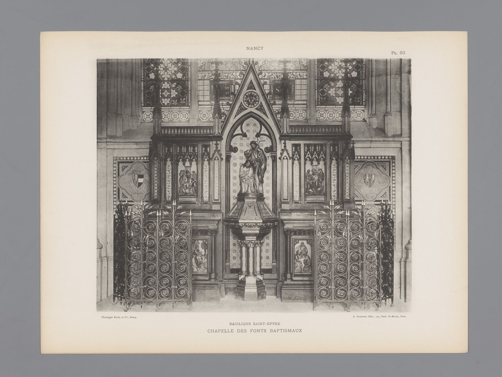 Doopkapel in de Basilique Saint-Epvre te Nancy by Anonymous