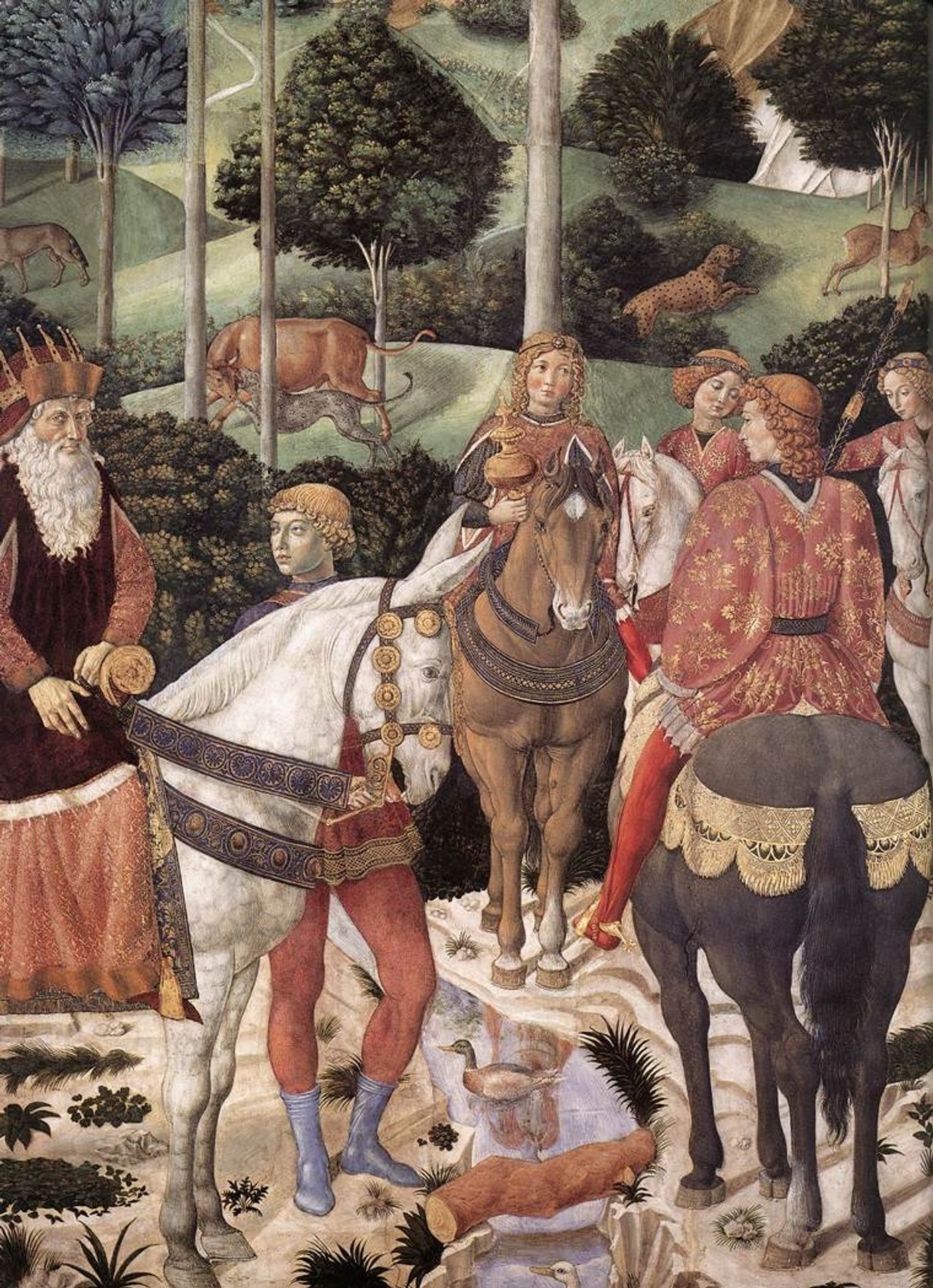 Procession of the Magus Caspar (detail) by Benozzo Gozzoli