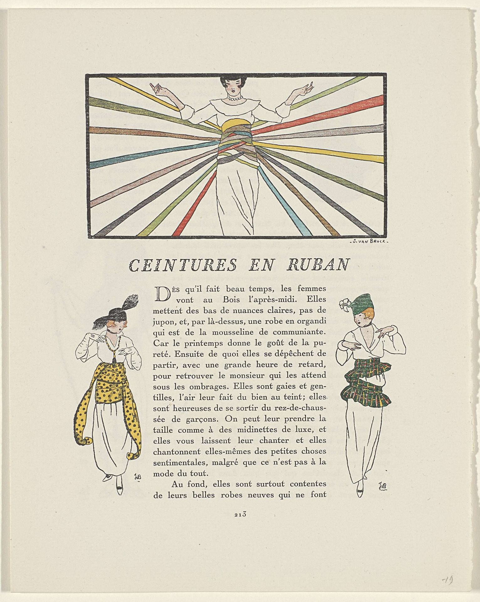 Gazette du Bon Ton. Art – Modes & Frivolités: Layout by Jan van Brock