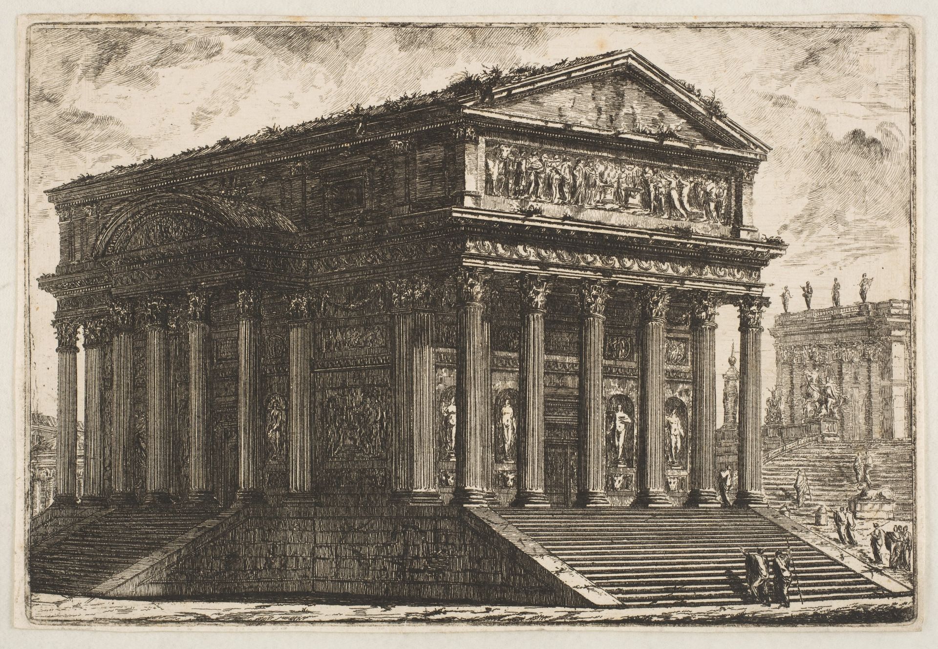View of a Temple by Pierre Moreau