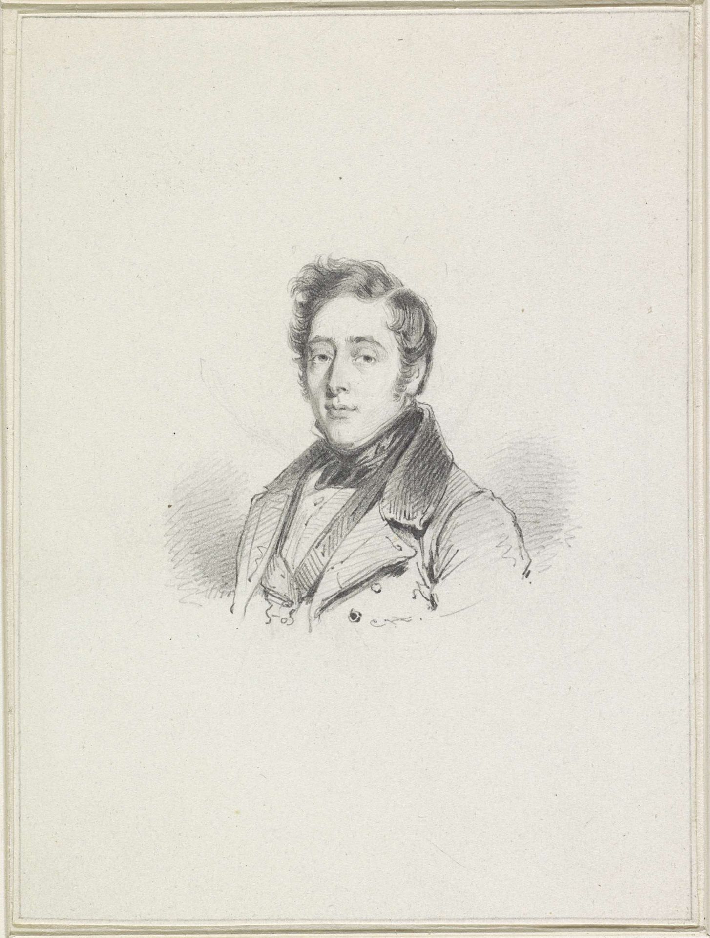 Portret van Johannes Philippus Lange by Coenraad Hamburger