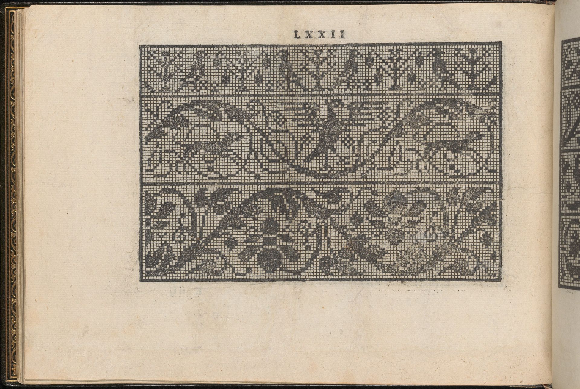 La Vera Perfettione del Disegno di varie sorti di recami, page 36 (verso) by Giovanni Ostaus