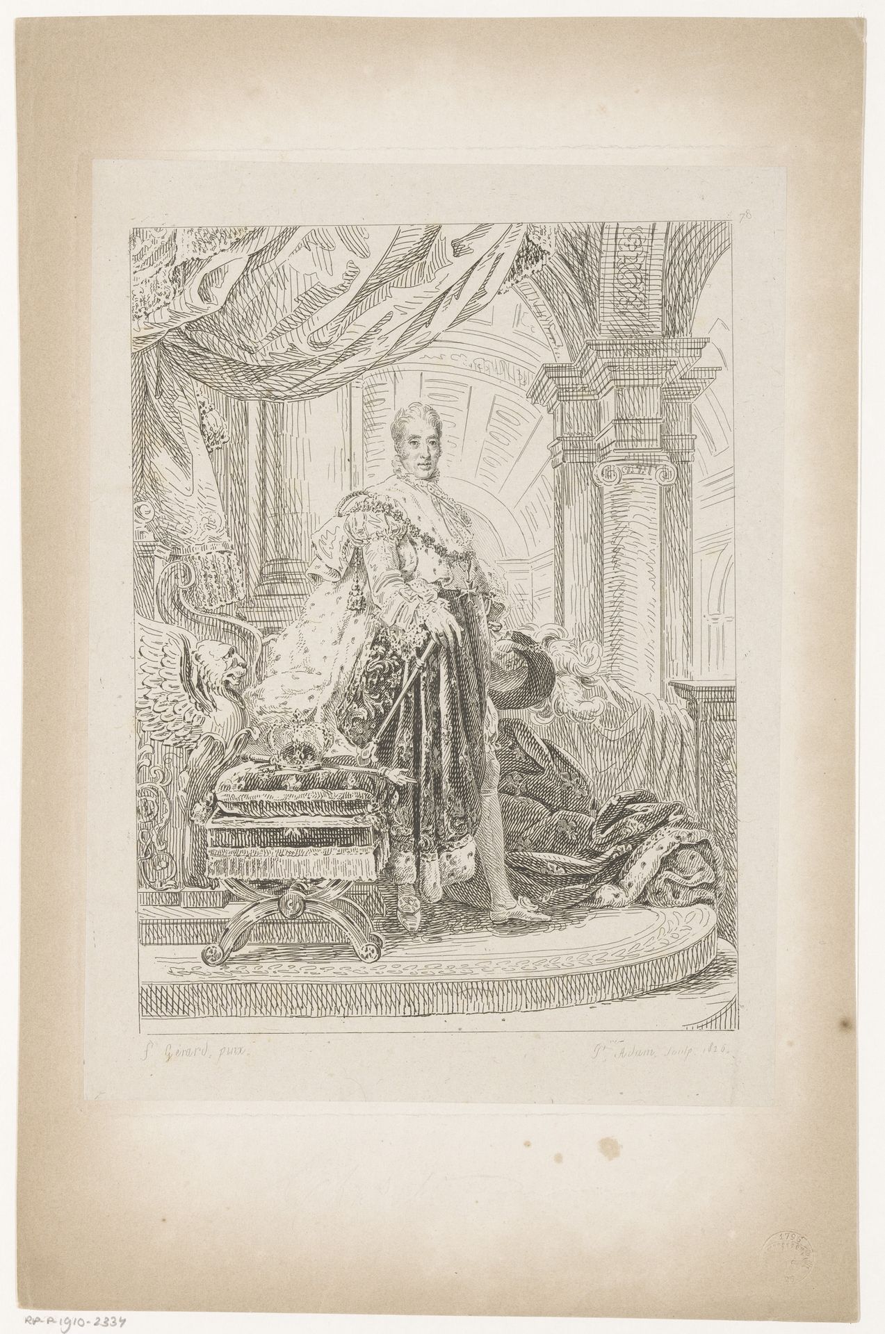 Portret van Karel X van Frankrijk by Pierre Michel Adam