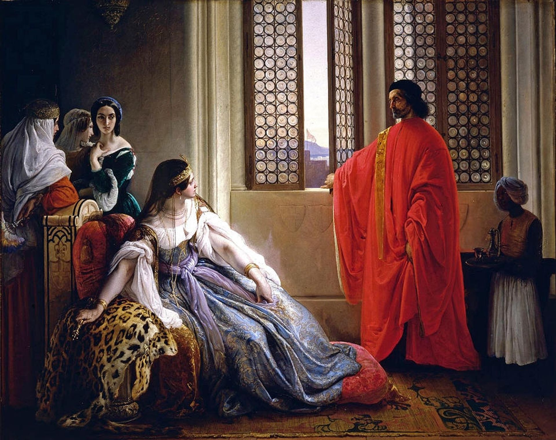 Caterina Cornaro deposed from the throne of Cyprus by Francesco Hayez
