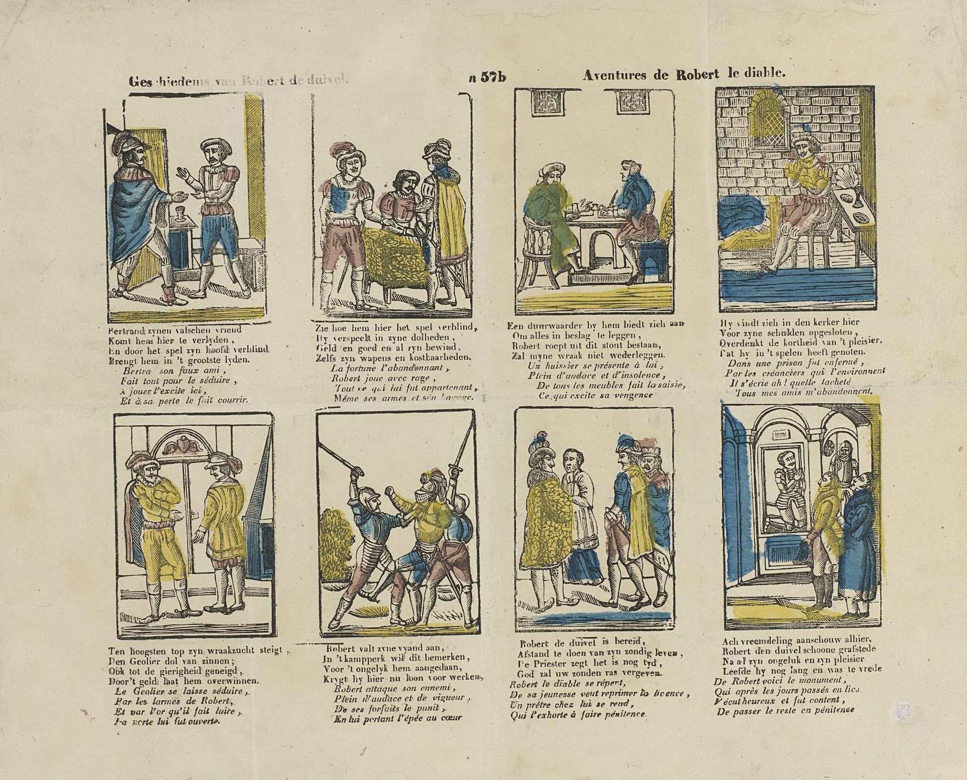 Geschiedenis van Robert de duivel. / Aventures de Robert le diable by P.J. Delhuvenne