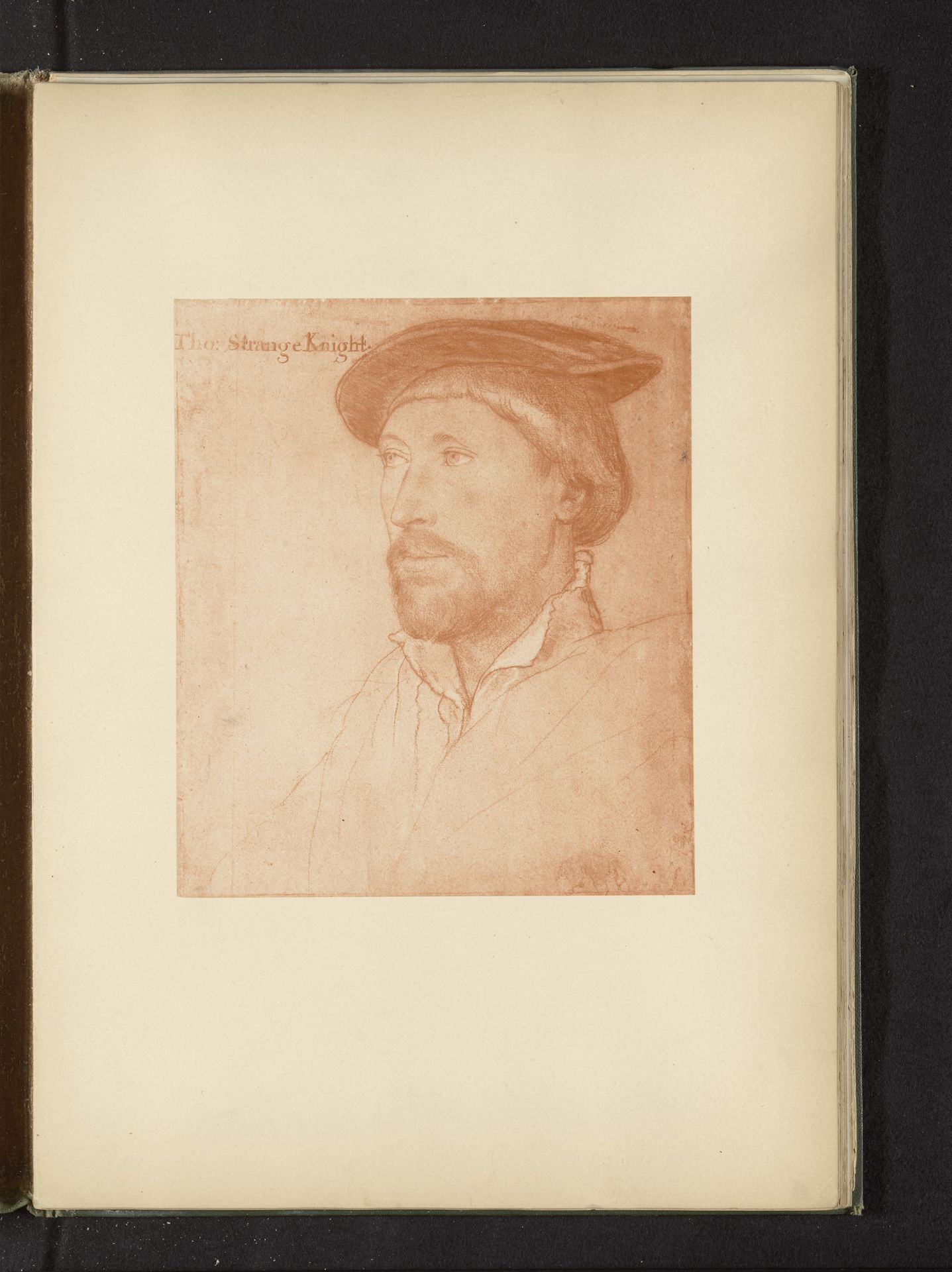 Fotoreproductie van een portret van Thomas Lestrange door Hans Holbein by Anonymous