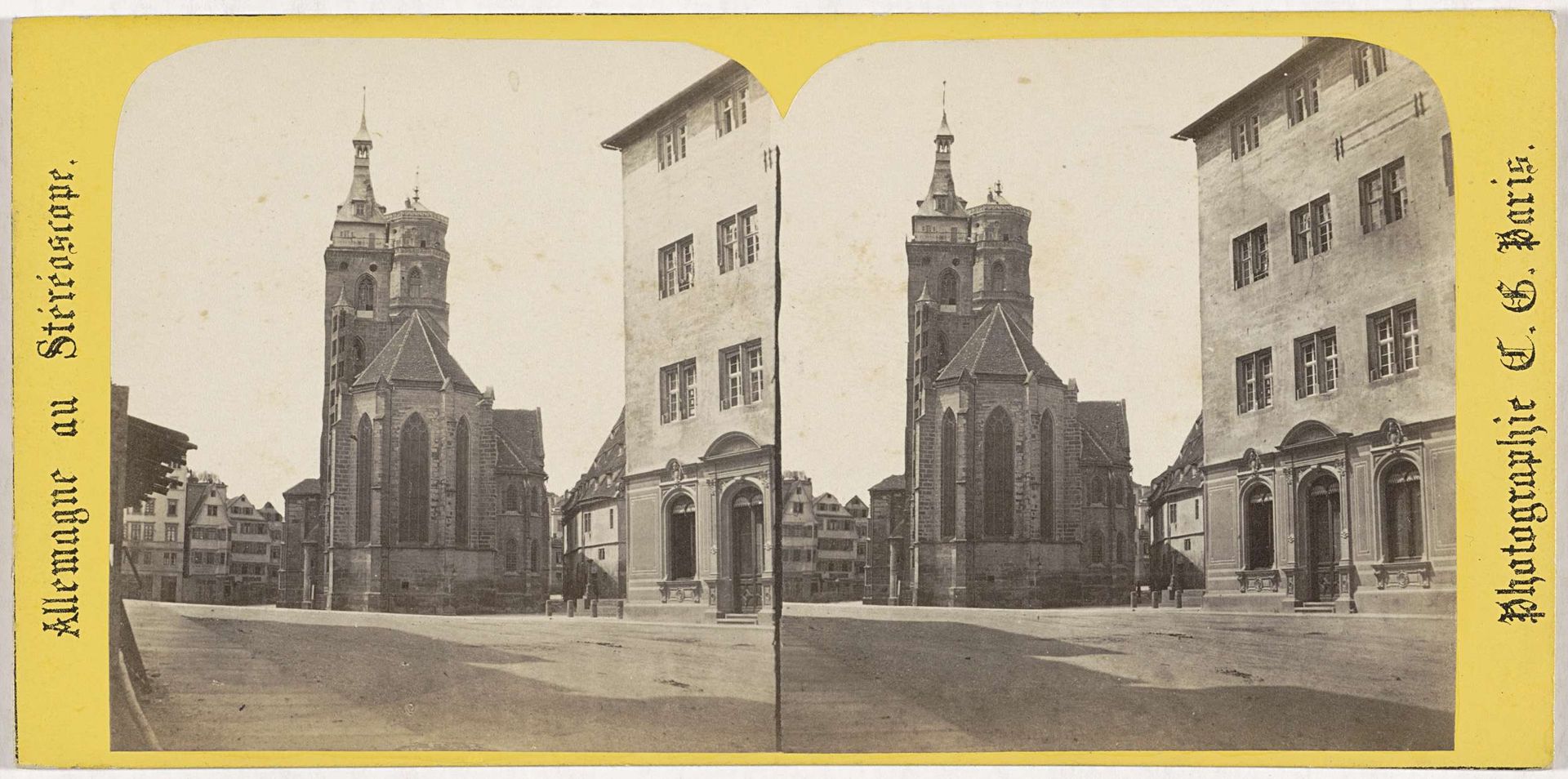 Stiftskirche in Stuttgart, Duitsland by Charles Gaudin