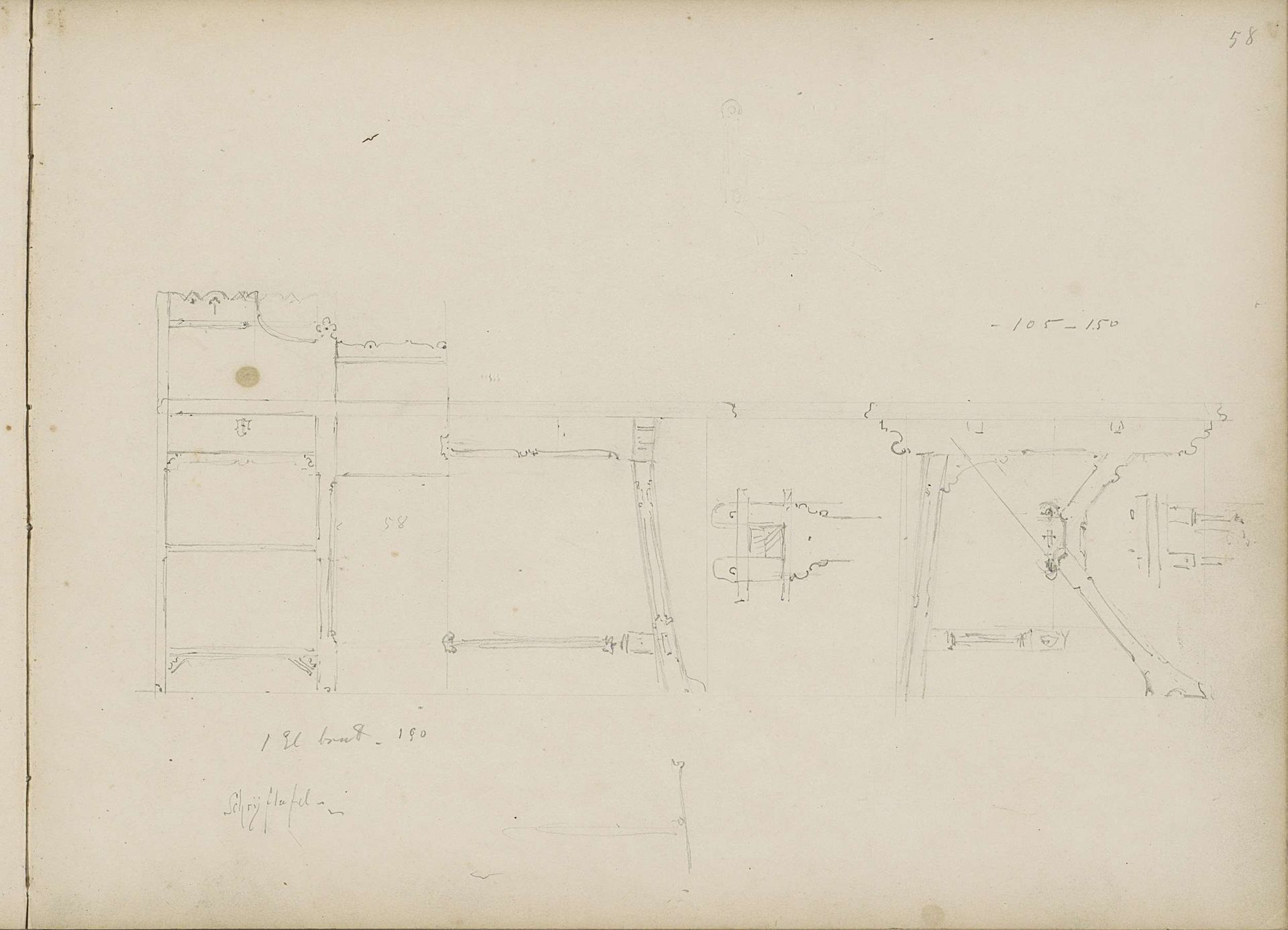 Schrijftafels by Pierre Joseph Hubert Cuypers