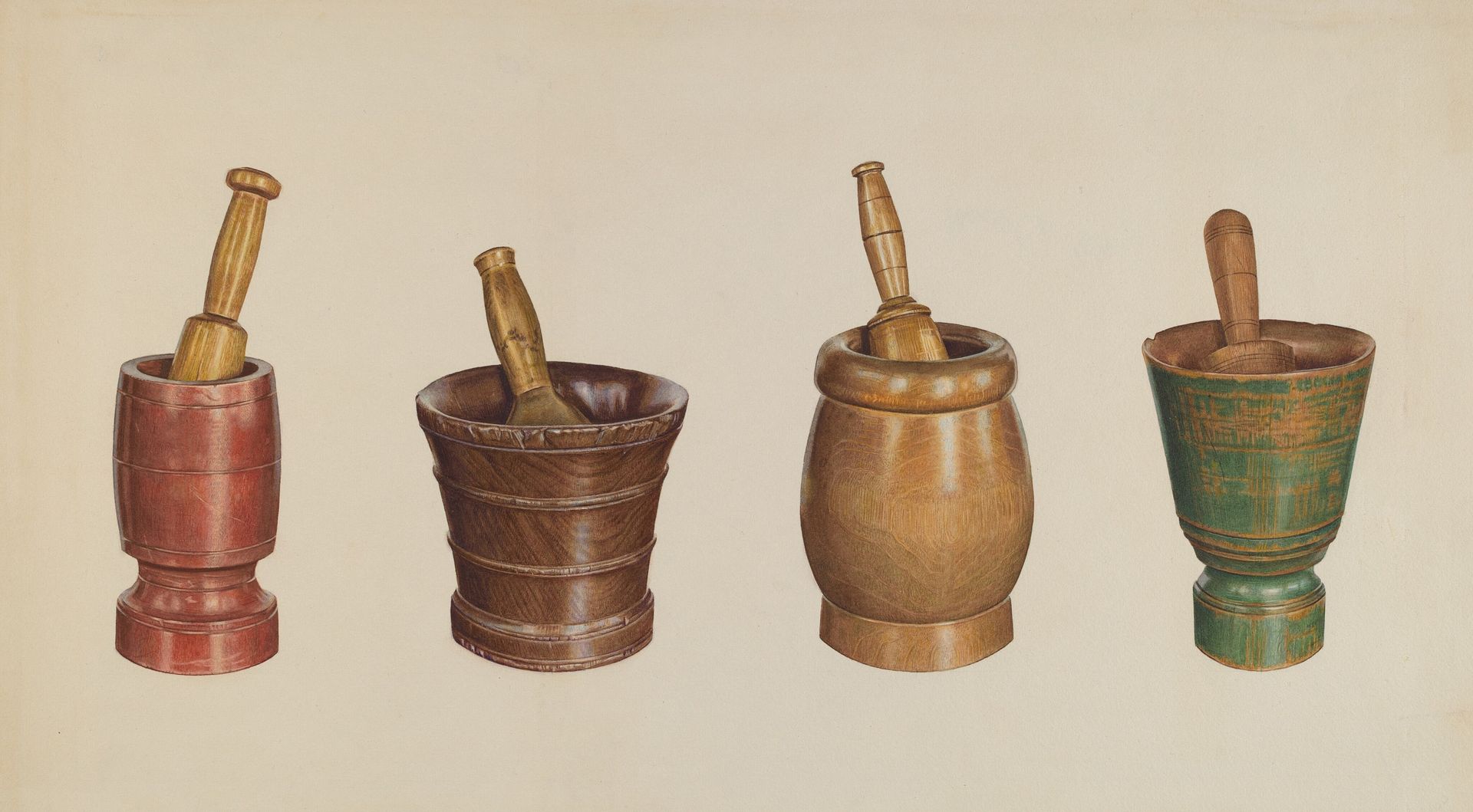 Mortar and Pestles by Elizabeth Moutal