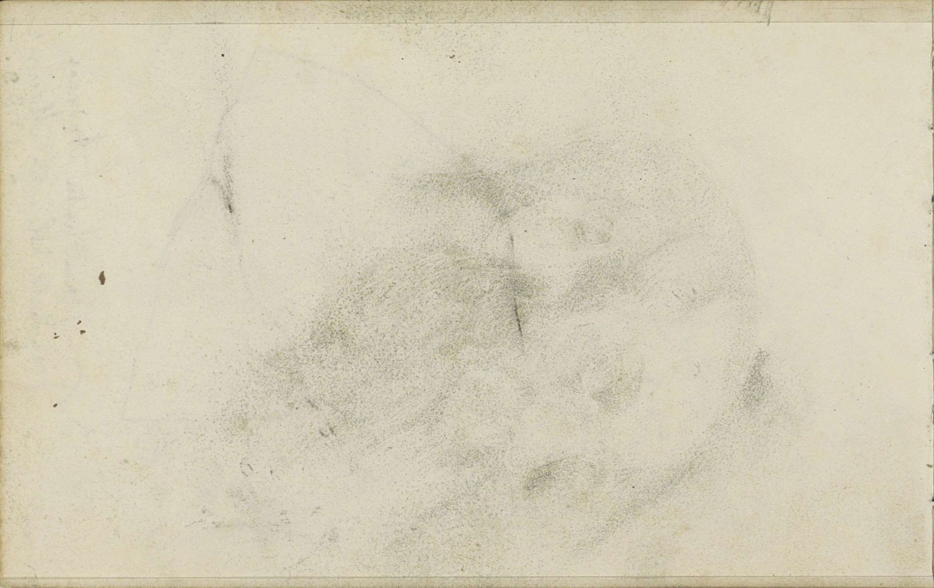 Abklatsch van de potloodtekening op pagina 10 recto by Johannes Tavenraat