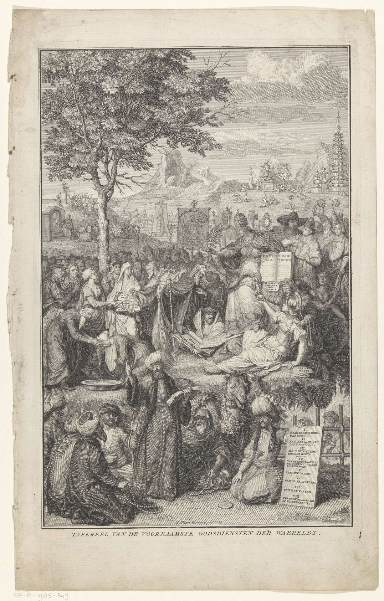 Verbeelding van de belangrijkste religies ter wereld by Bernard Picart