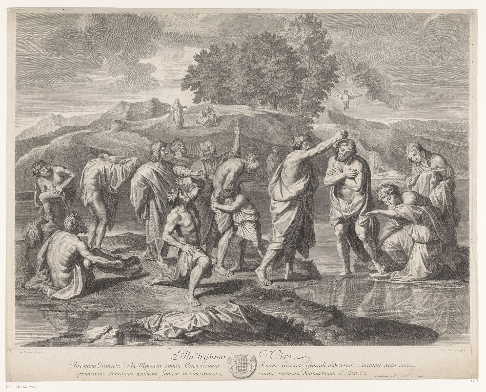 Doop van Christus by Louis de Châtillon