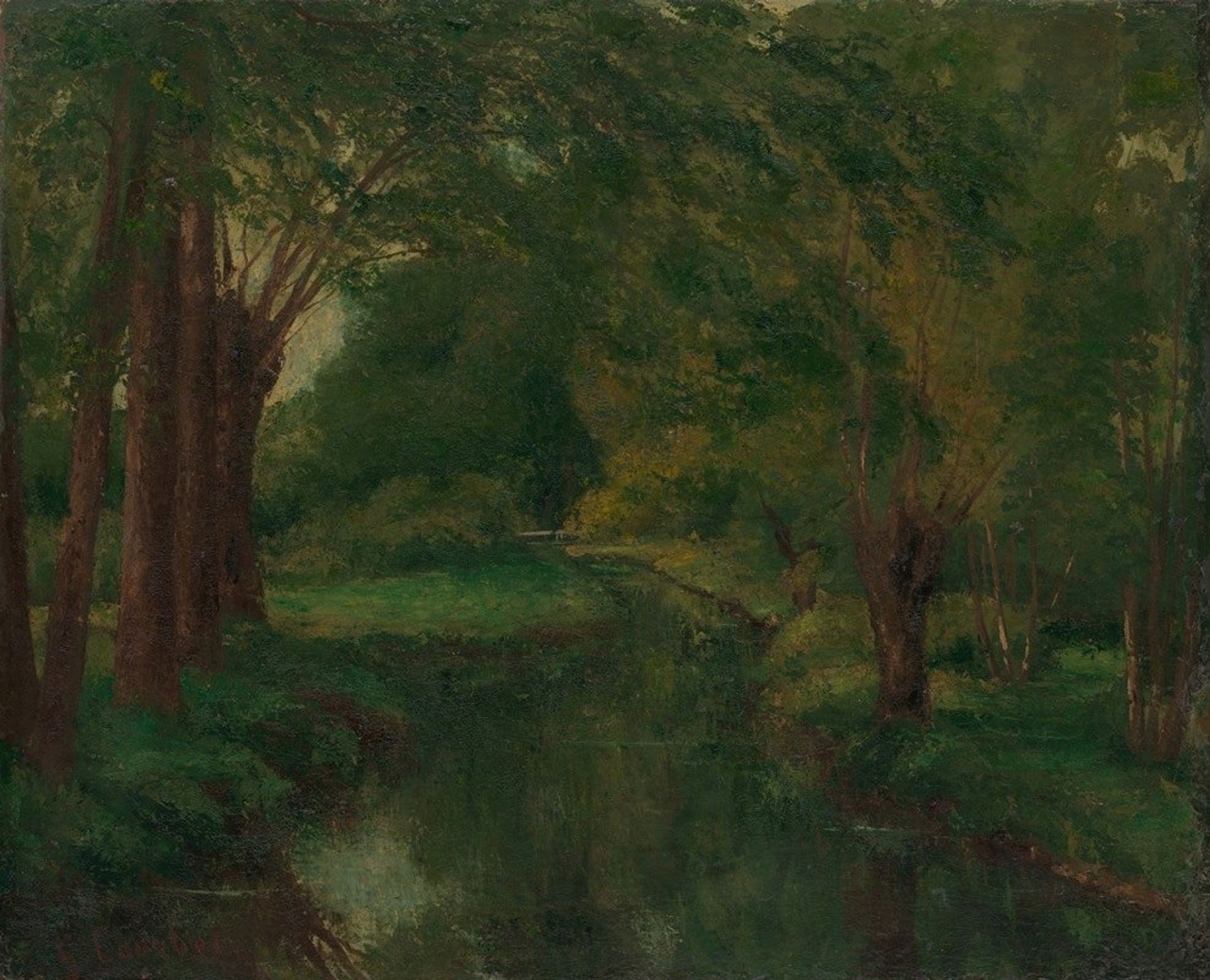 A Brook in a Clearing by Gustave Courbet