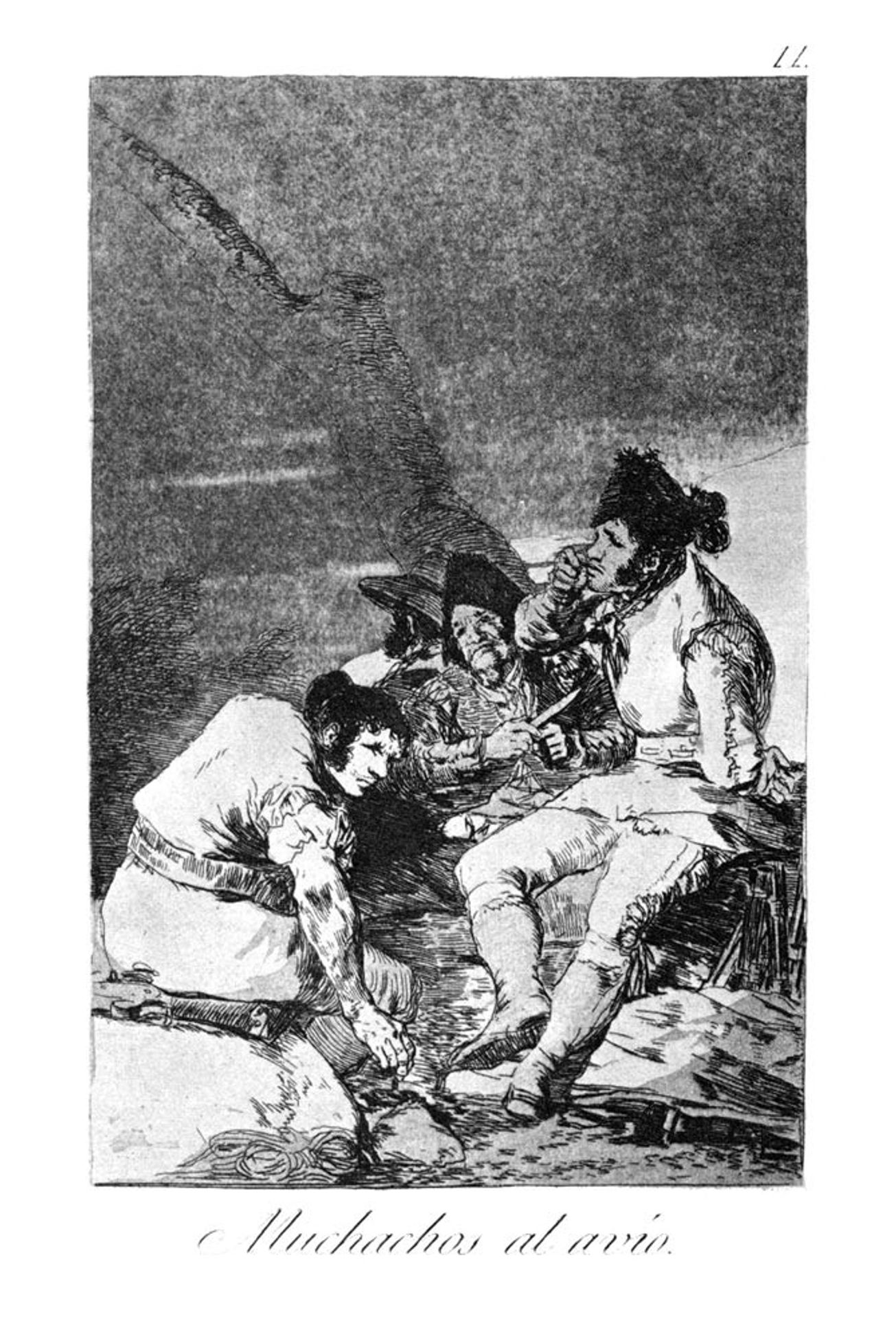 Lads getting on with the job by Francisco de Goya