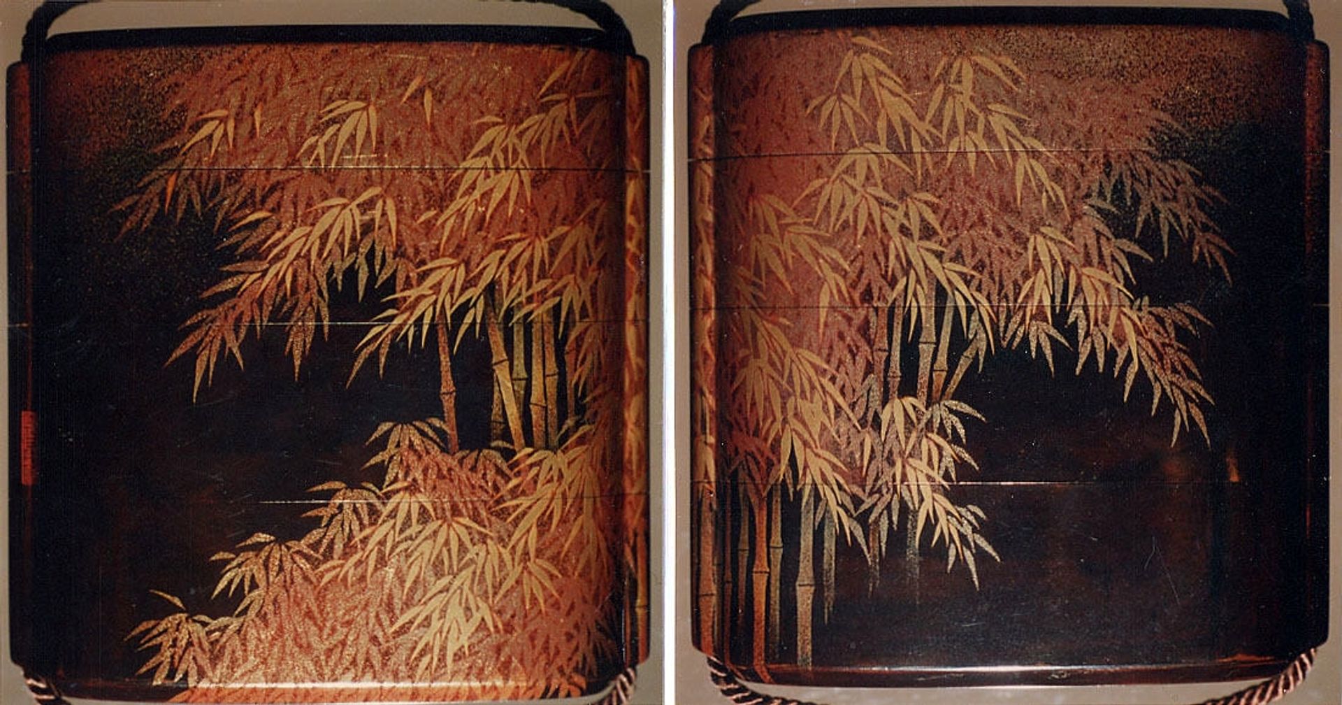 Inrō with Bamboo Grove by Shiomi Masanari 塩見政誠