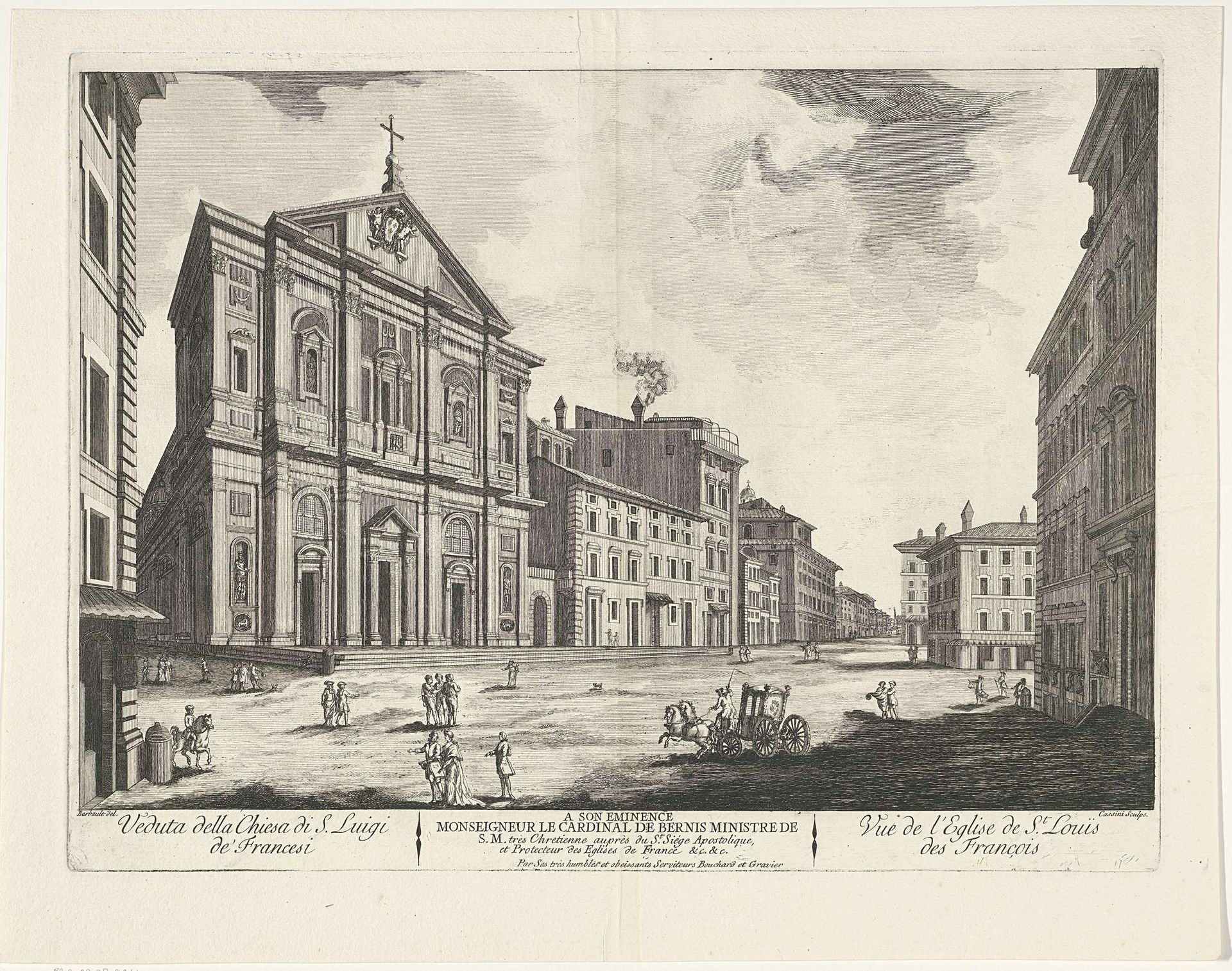 San Luigi dei Francesi te Rome by Giovanni Maria Cassini