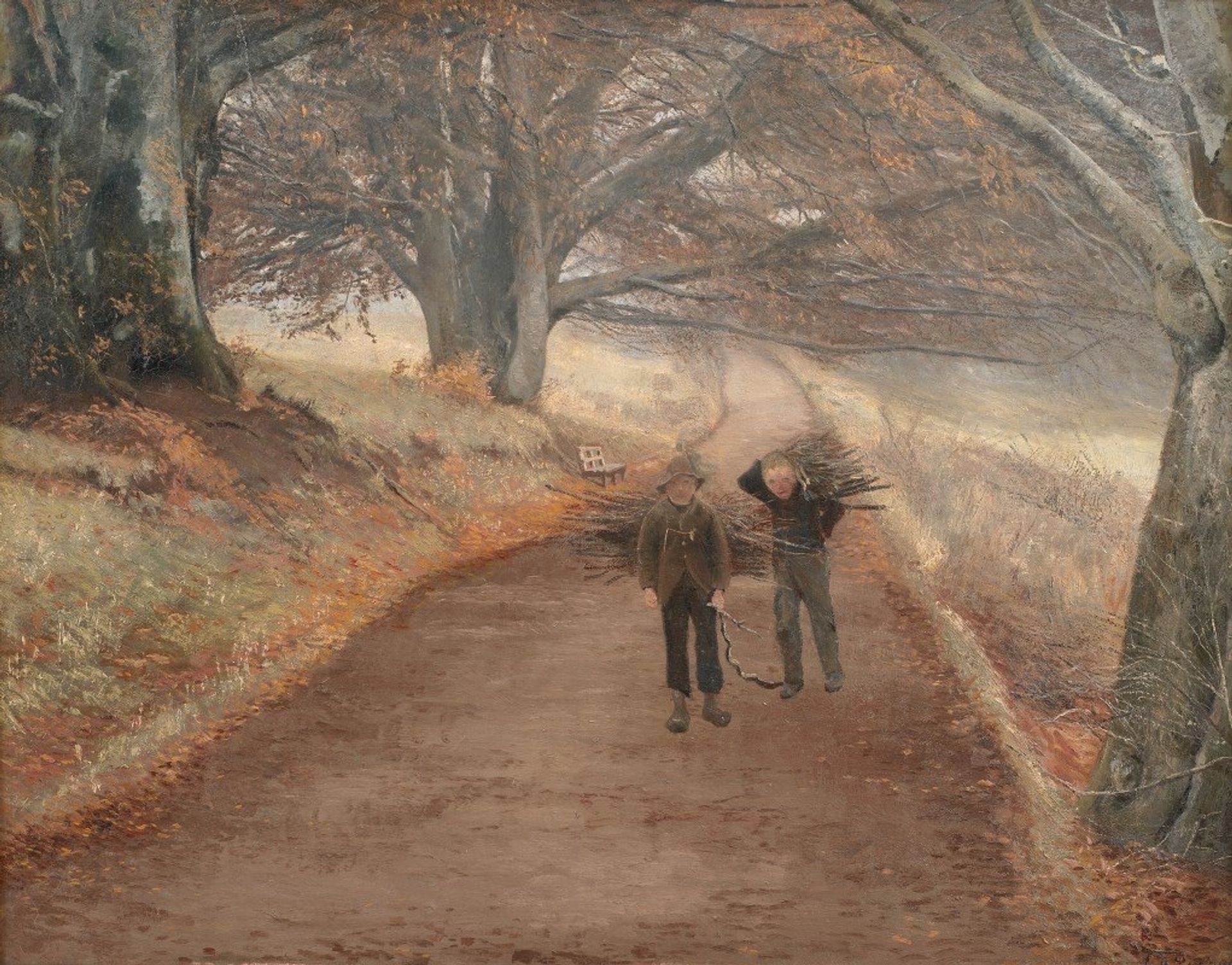 Footpath near Herlufsholm, Zealand by L.A. Ring