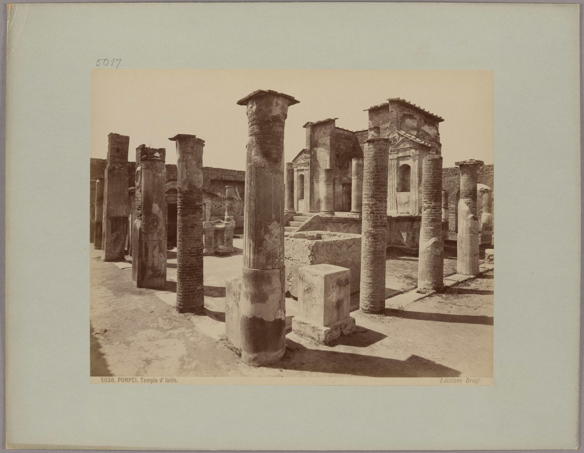 Pompeii_ Temple of Isis, No. 5038 by Giacomo Brogi