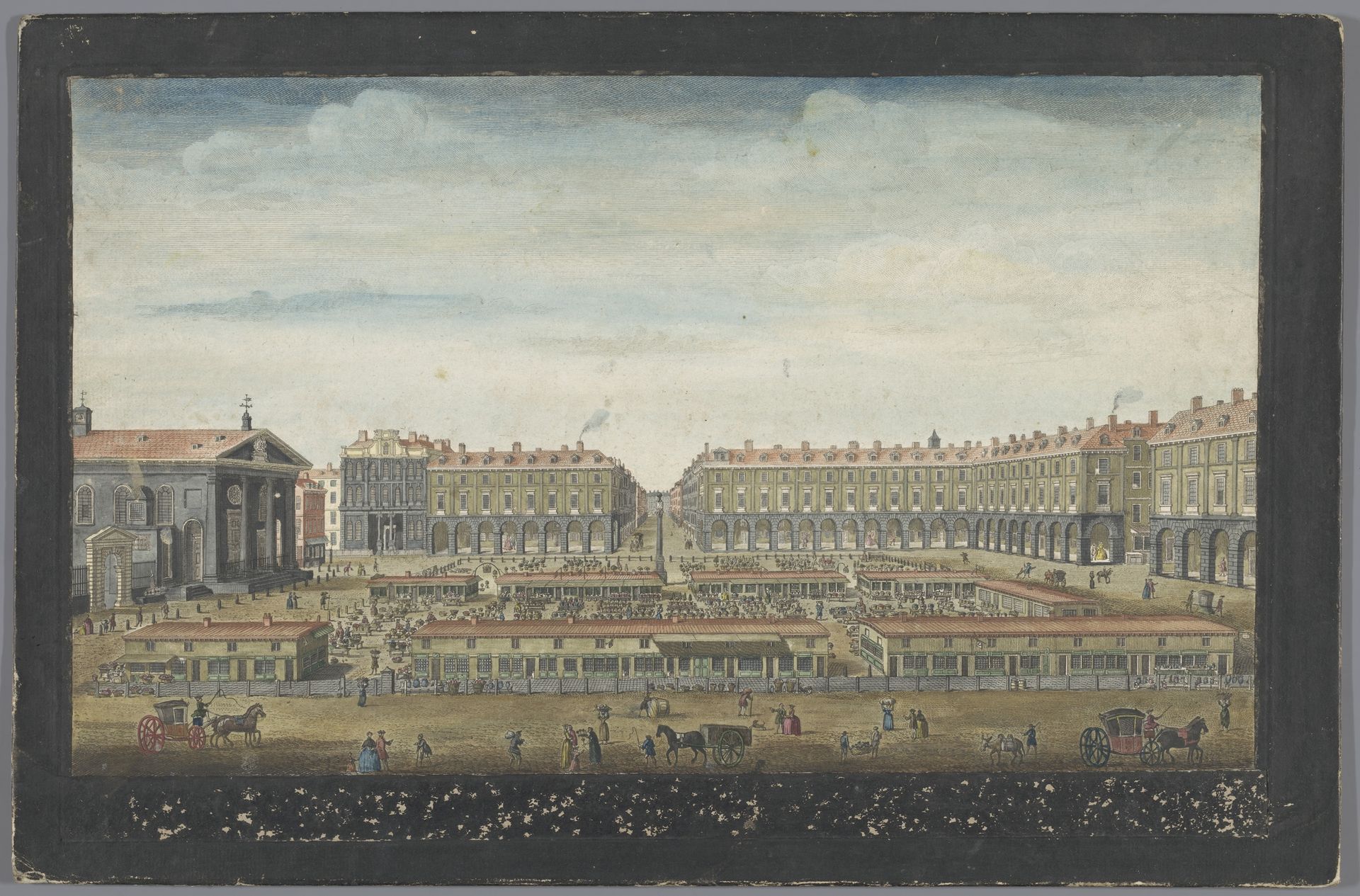 Gezicht op Covent Garden Market te Londen by Robert Sayer