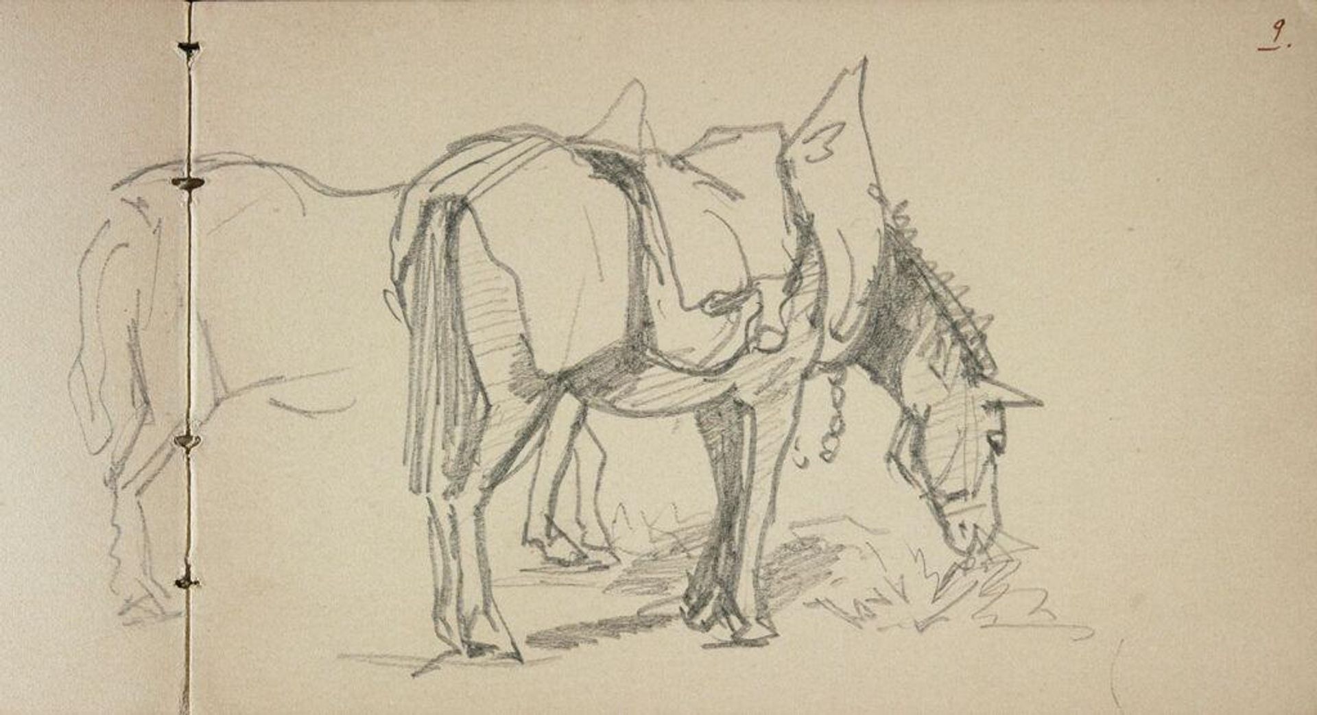 Horse Grazing by John Singer Sargent