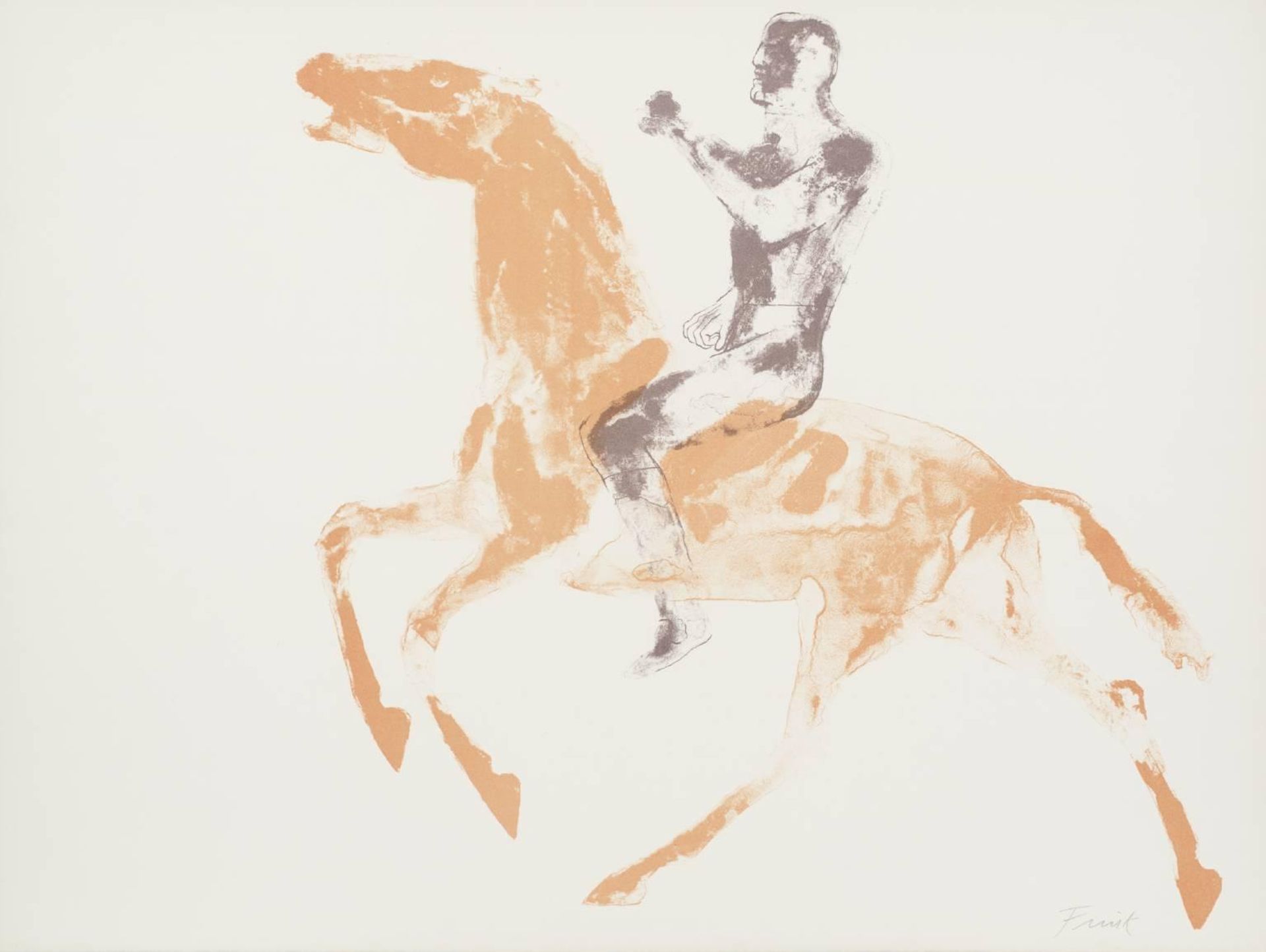 Horse and Rider by  Dame Elisabeth Frink