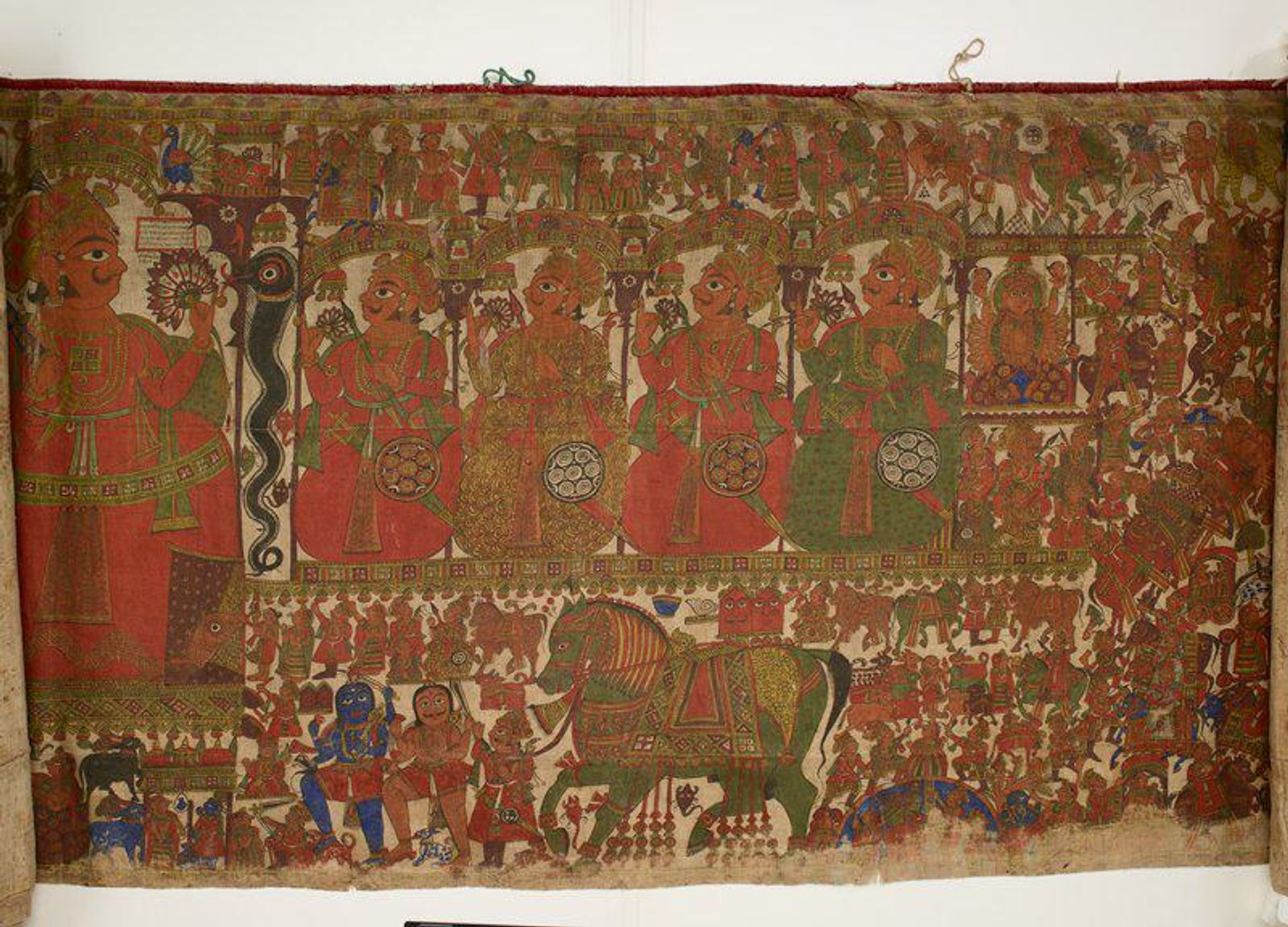 Painted Narrative Scroll of Devnarayan by Jaravcand Josi