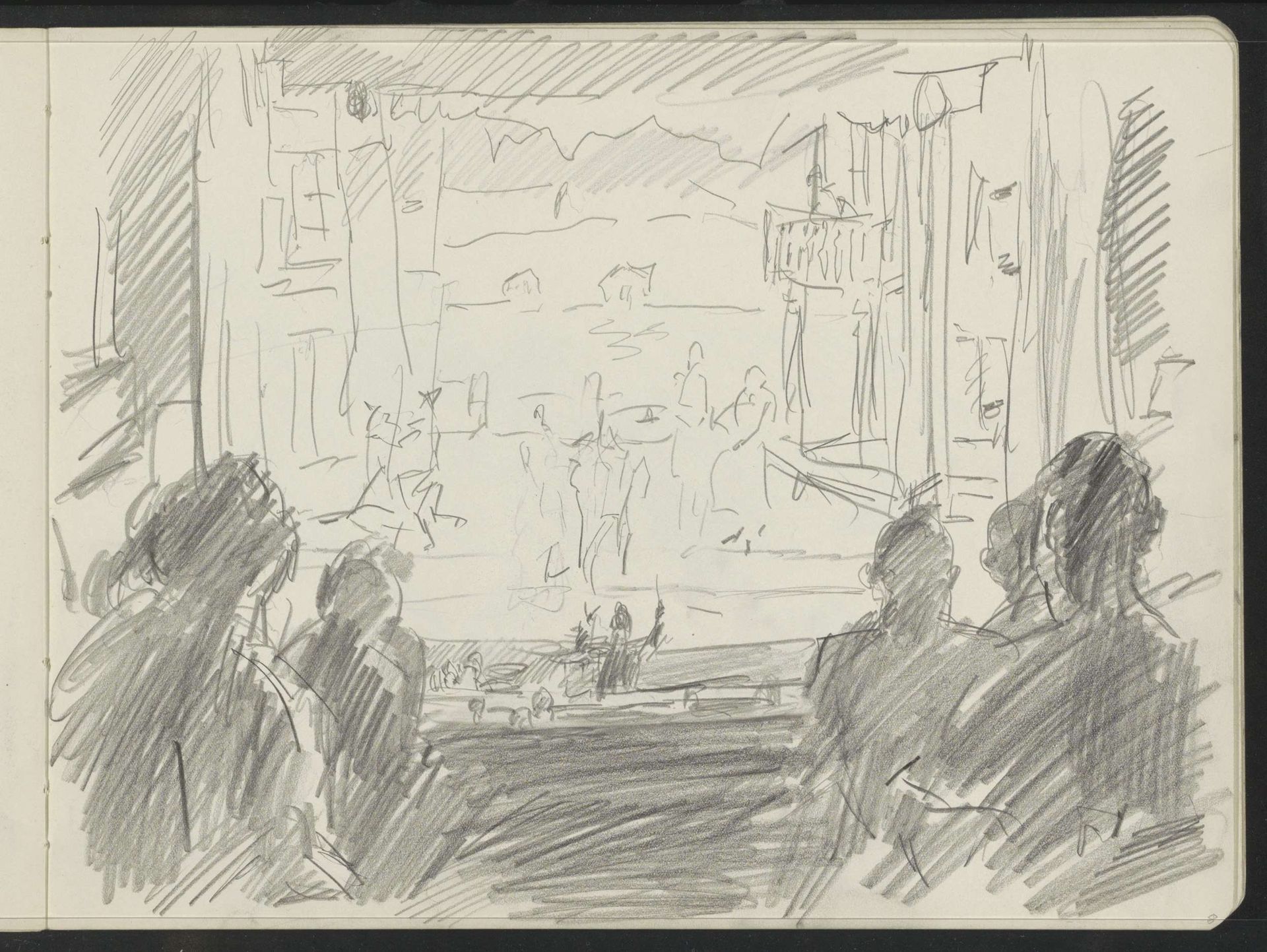 Theatervoorstelling by Isaac Israels