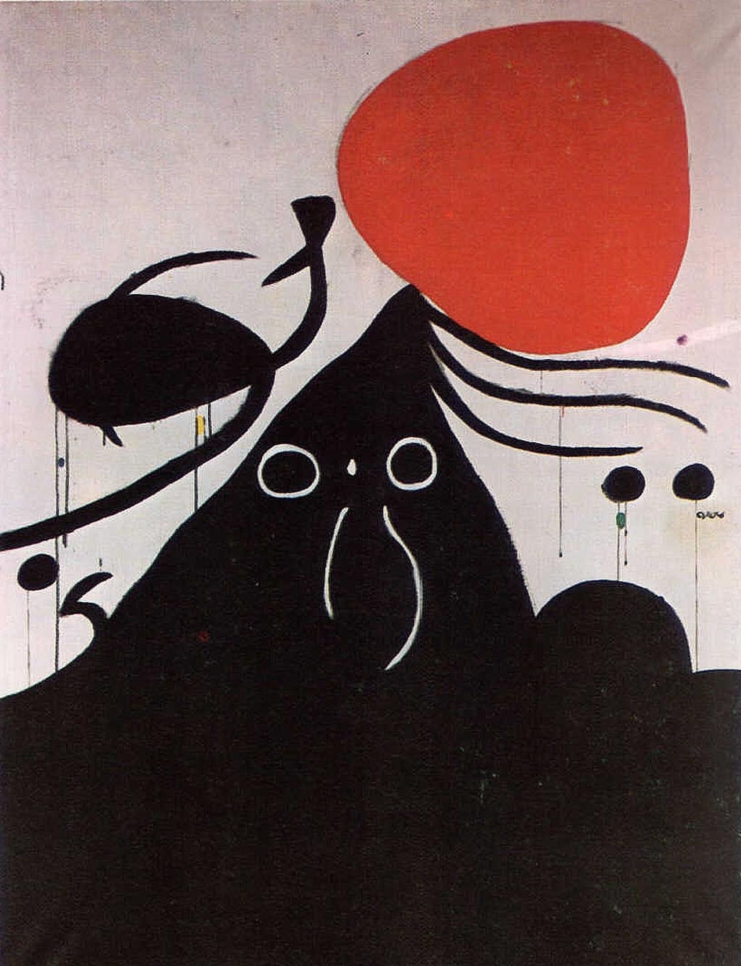 Woman in front of the sun I by Joan Miró