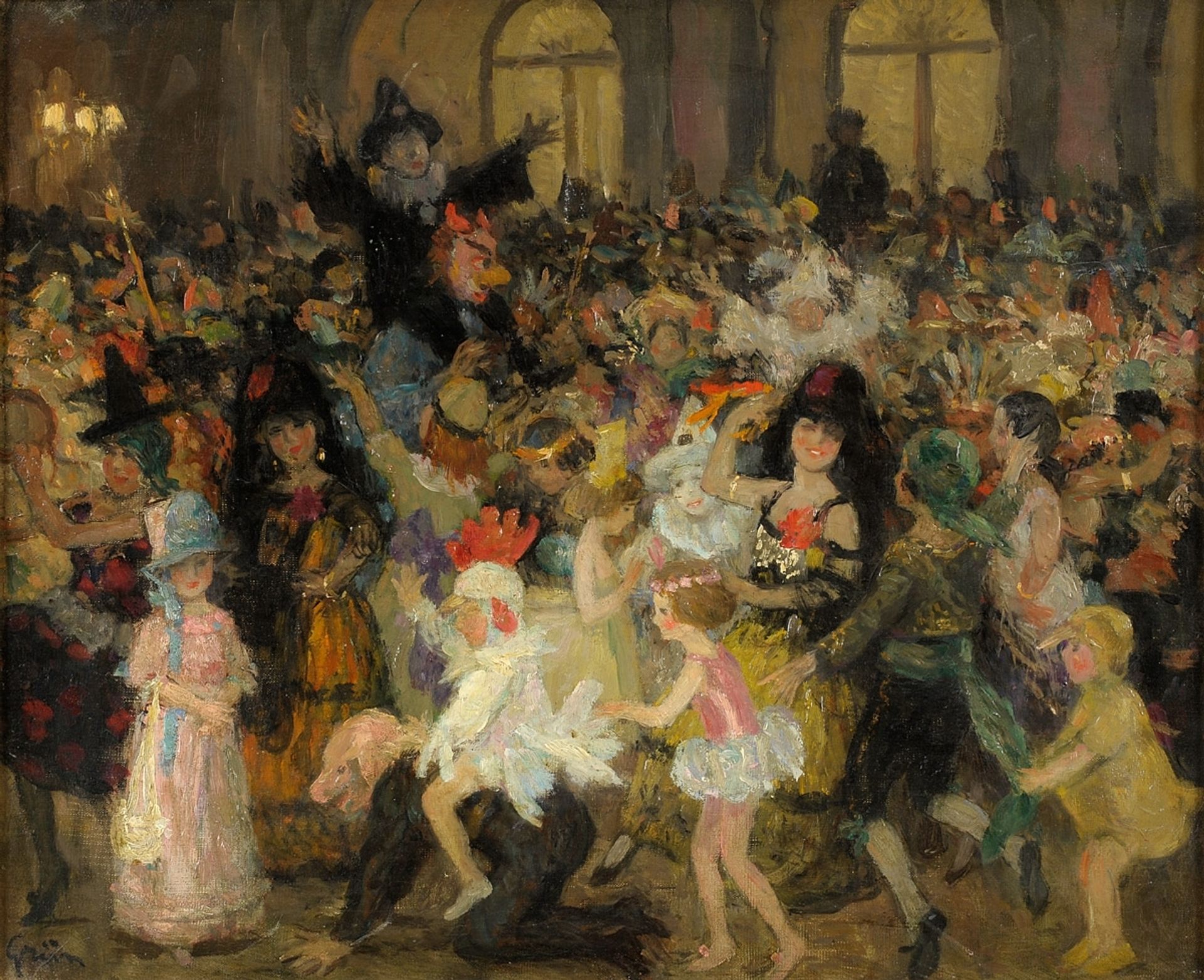Masked Ball in Paris by Jules-Alexandre Grun