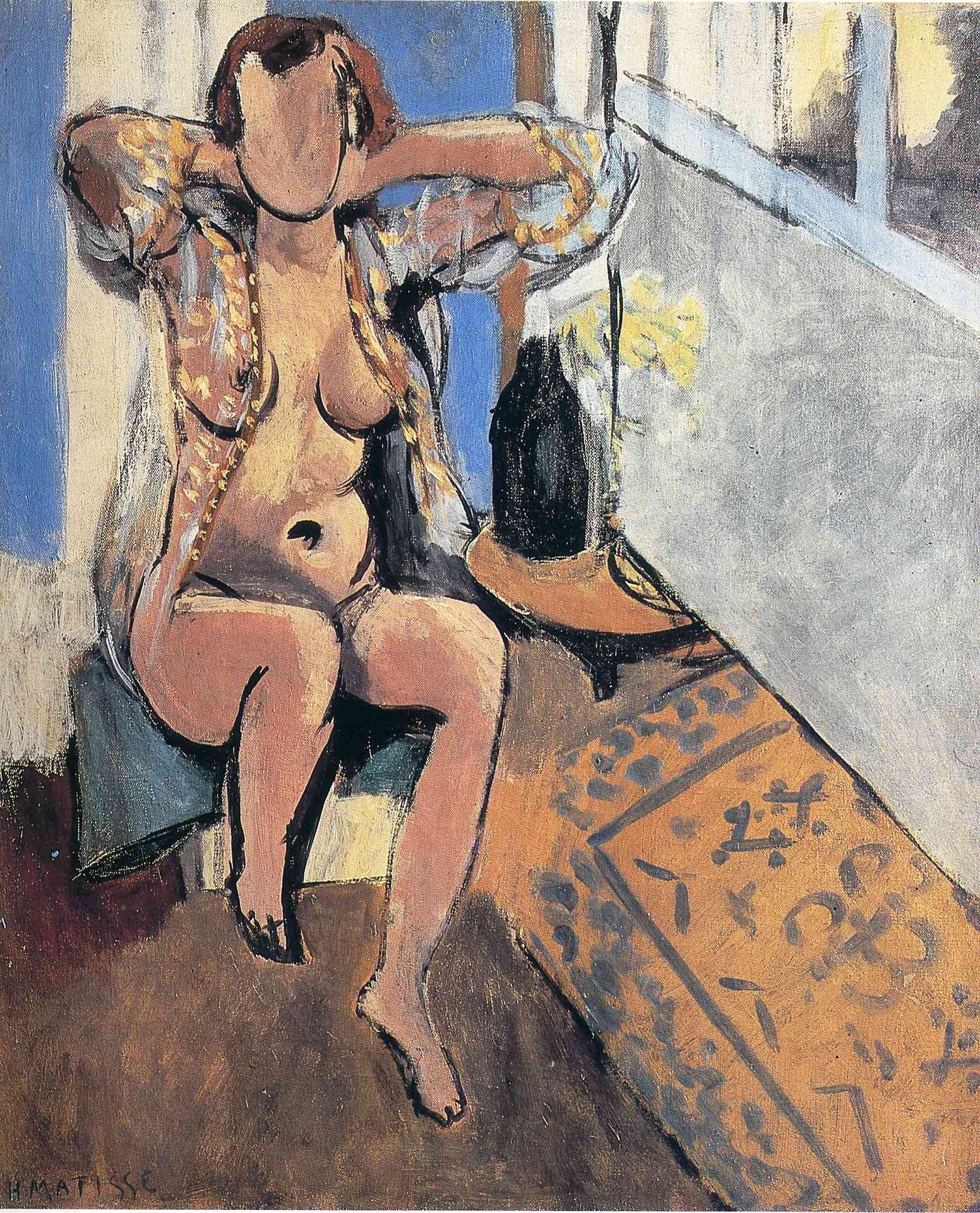 Nude, Spanish Carpet by Henri Matisse