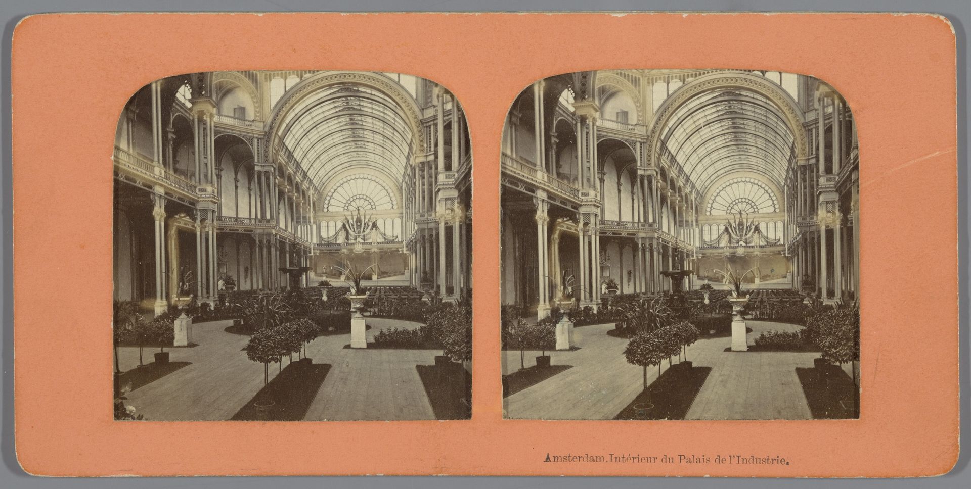 Interieur van het Paleis voor Volksvlijt in Amsterdam by Jules Hippolyte Quéval