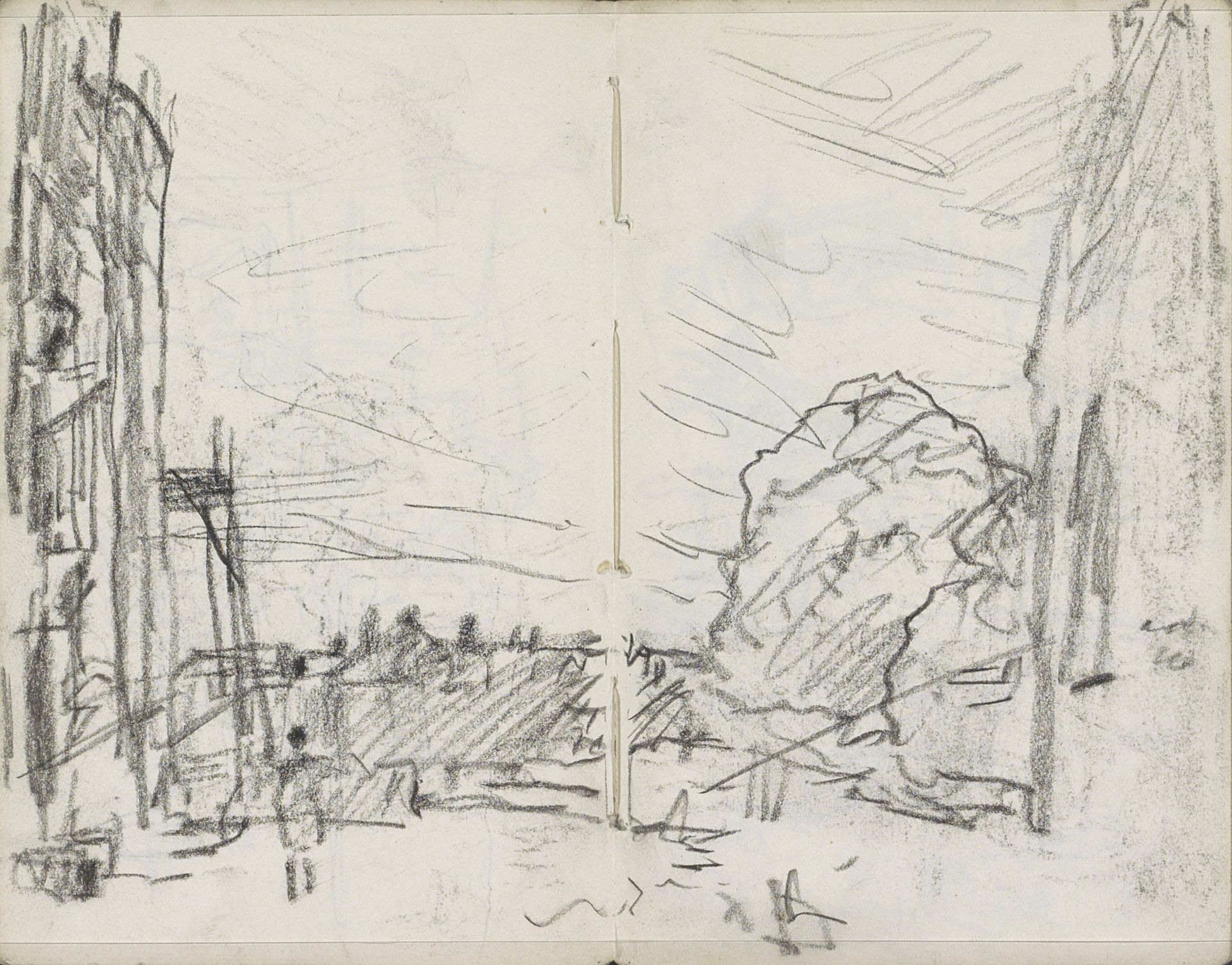 Gezicht in Amsterdam by George Hendrik Breitner