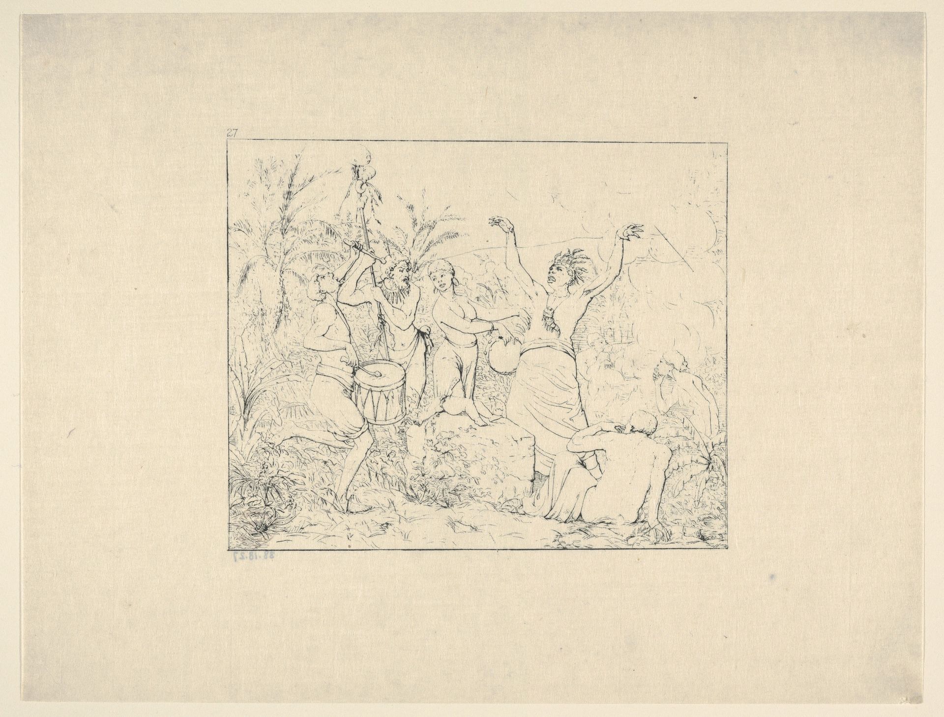 Free Negroes in Hayti (from Confederate War Etchings) by Adalbert John Volck