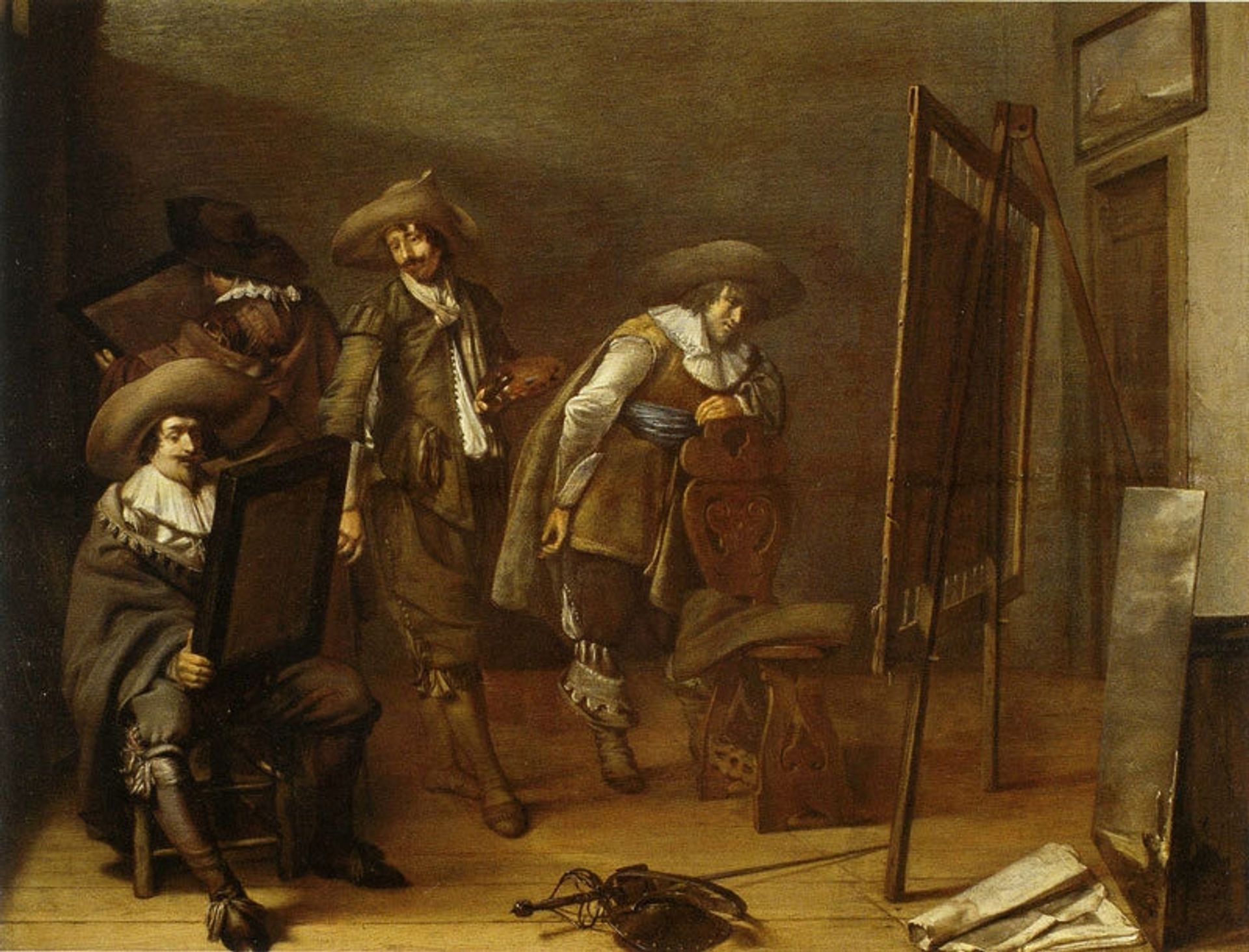 Art Lovers in a Painter's Studio by Pieter Codde