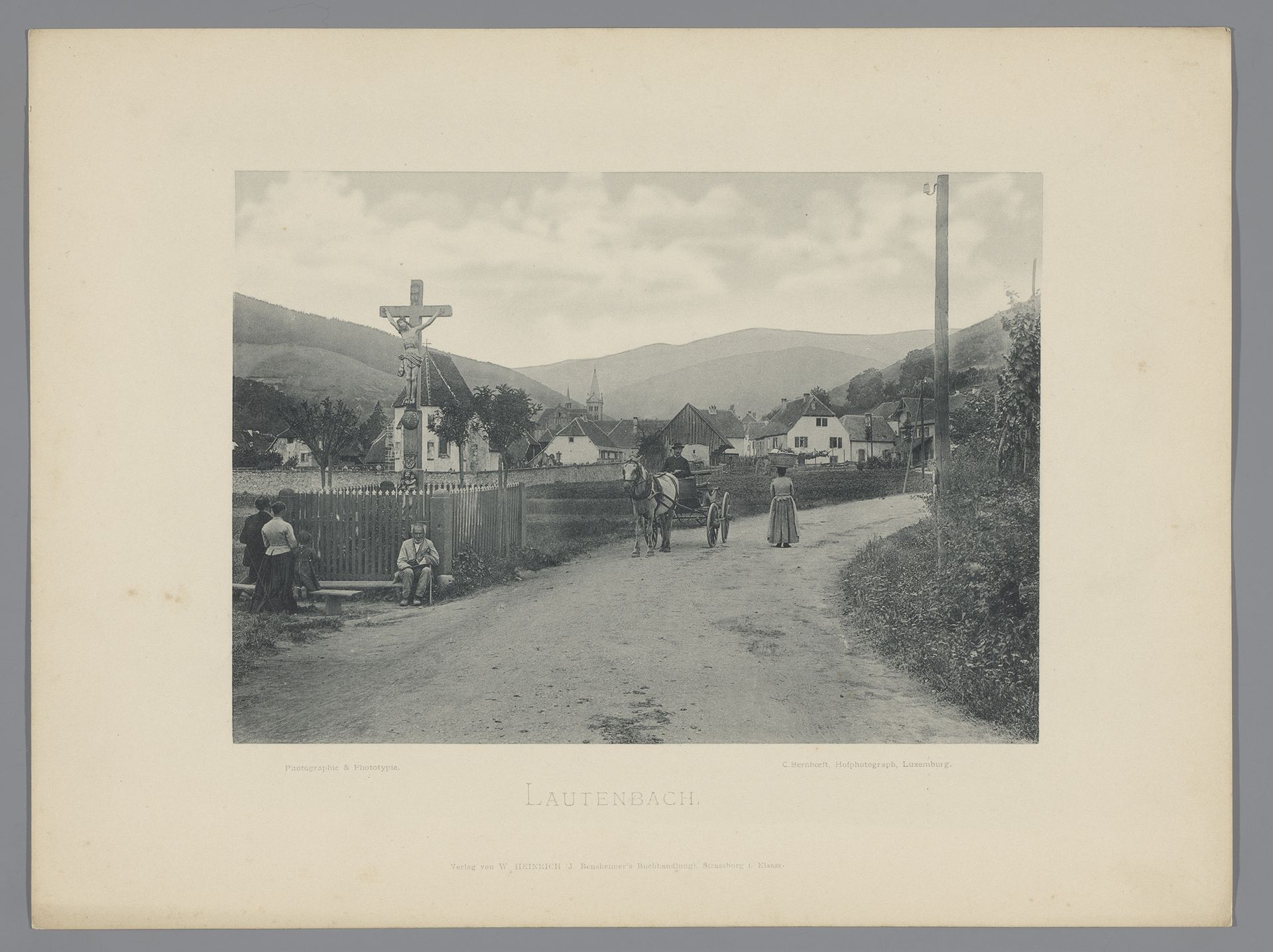 Gezicht op Lautenbach by Charles Bernhoeft