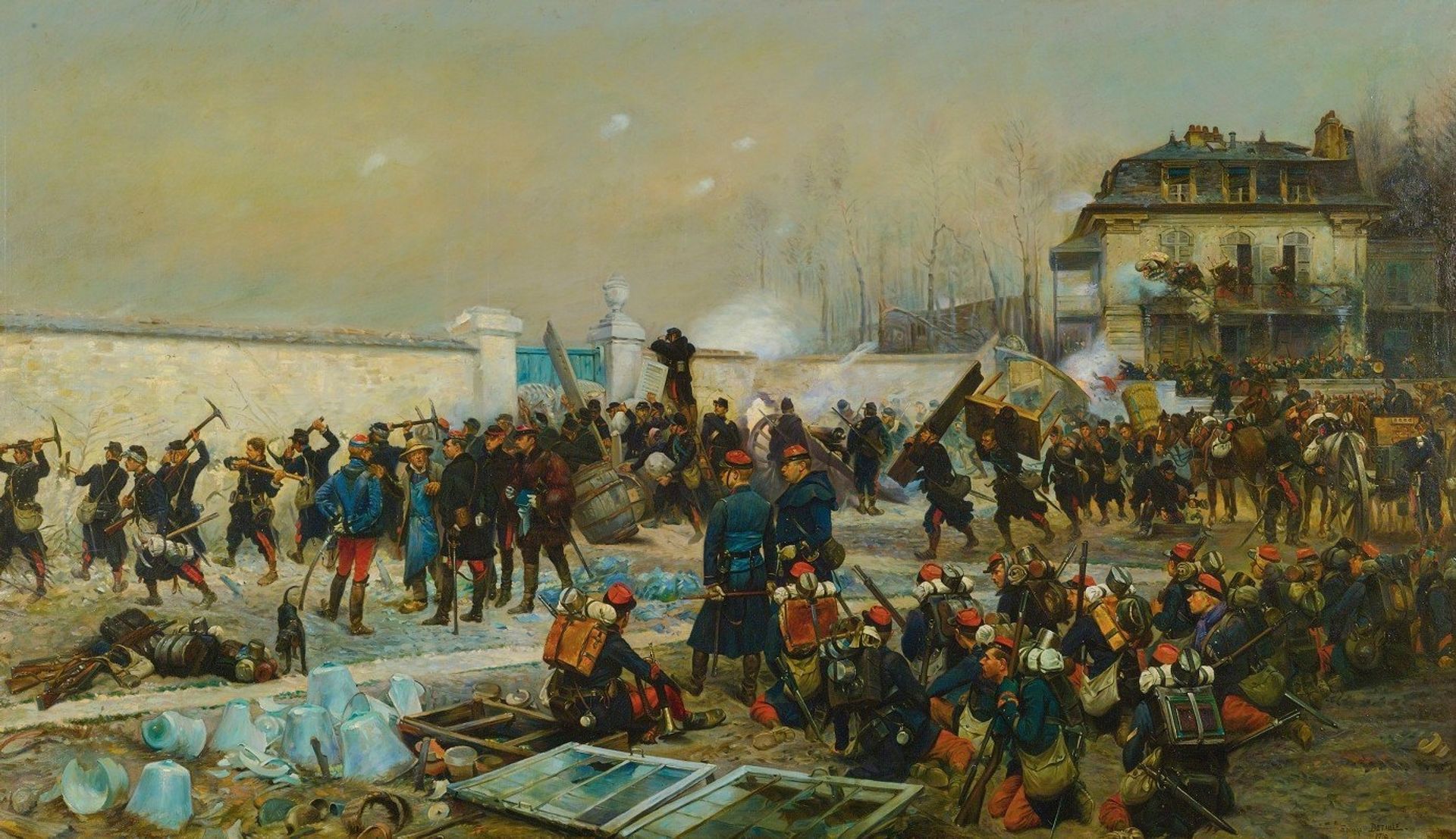 Champigny Décembre 1870 by Jean-Baptiste Édouard Detaille